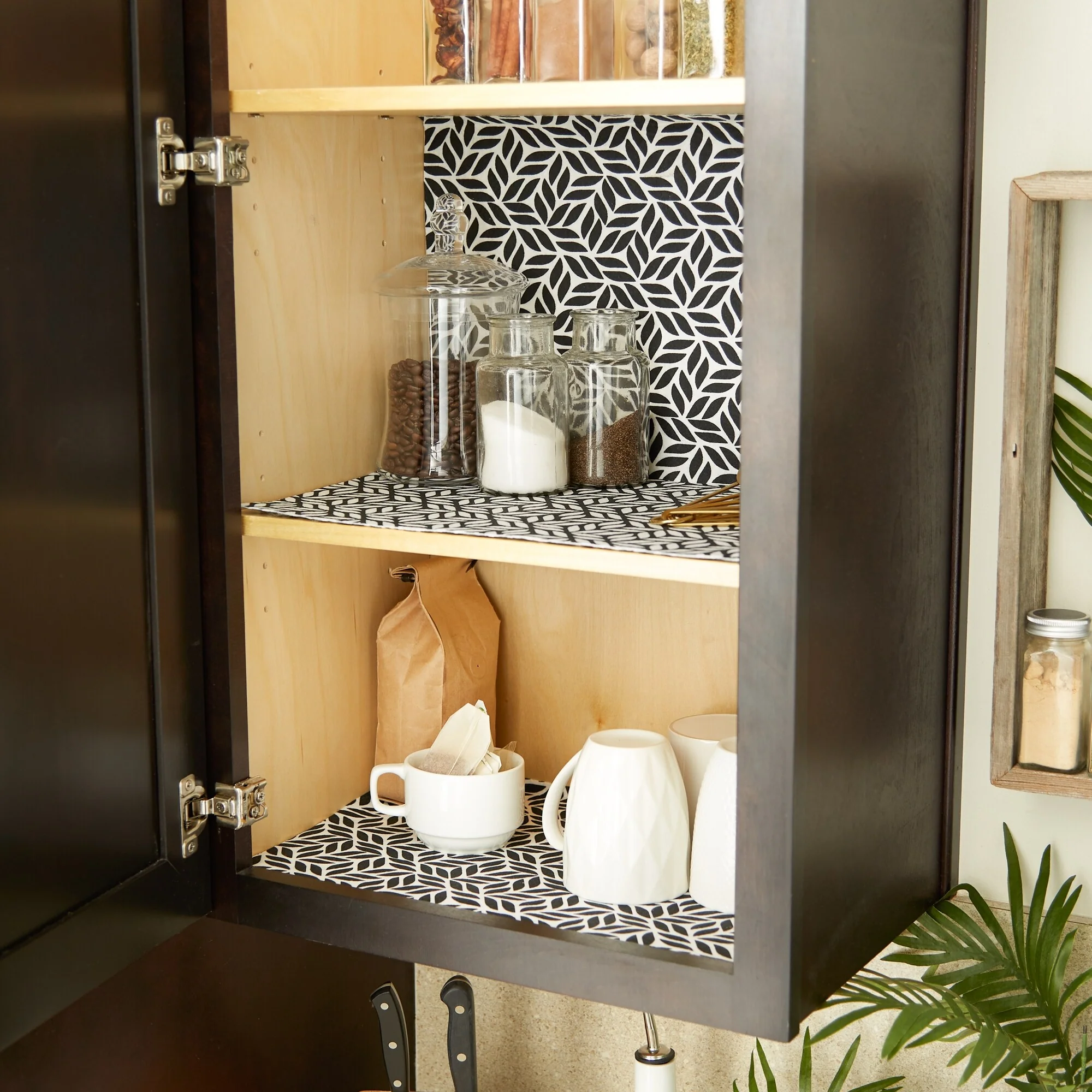 DII Grey Lattice Shelf Liner (Set of 2)