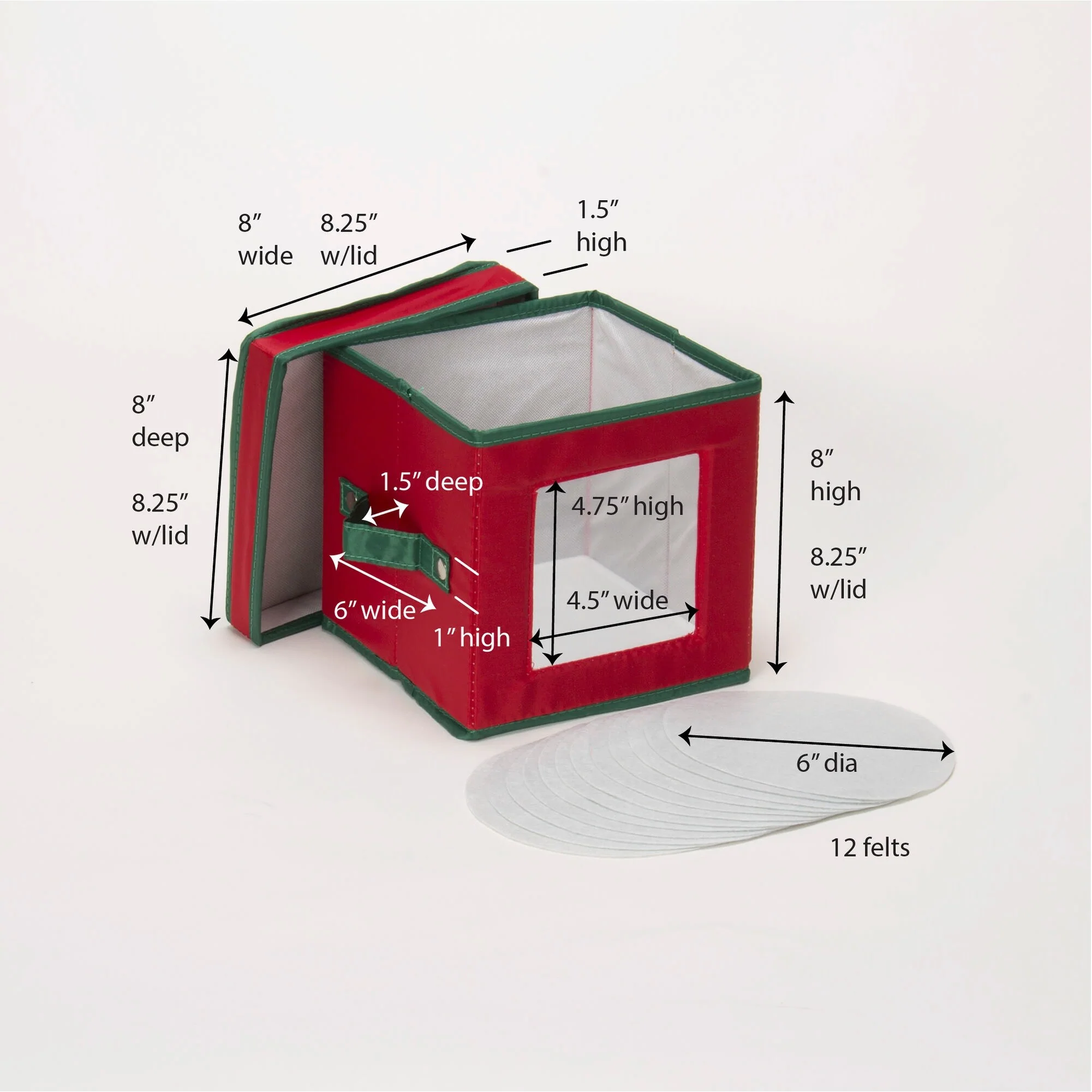 Household Essentials Holiday China Plate Storage Box