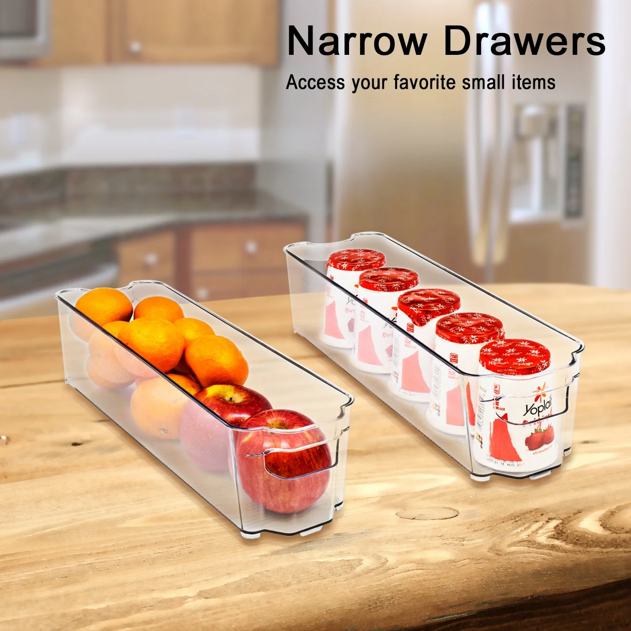 Sorbus Fridge Bins and Freezer Stackable Storage Containers (6 Pack Set)