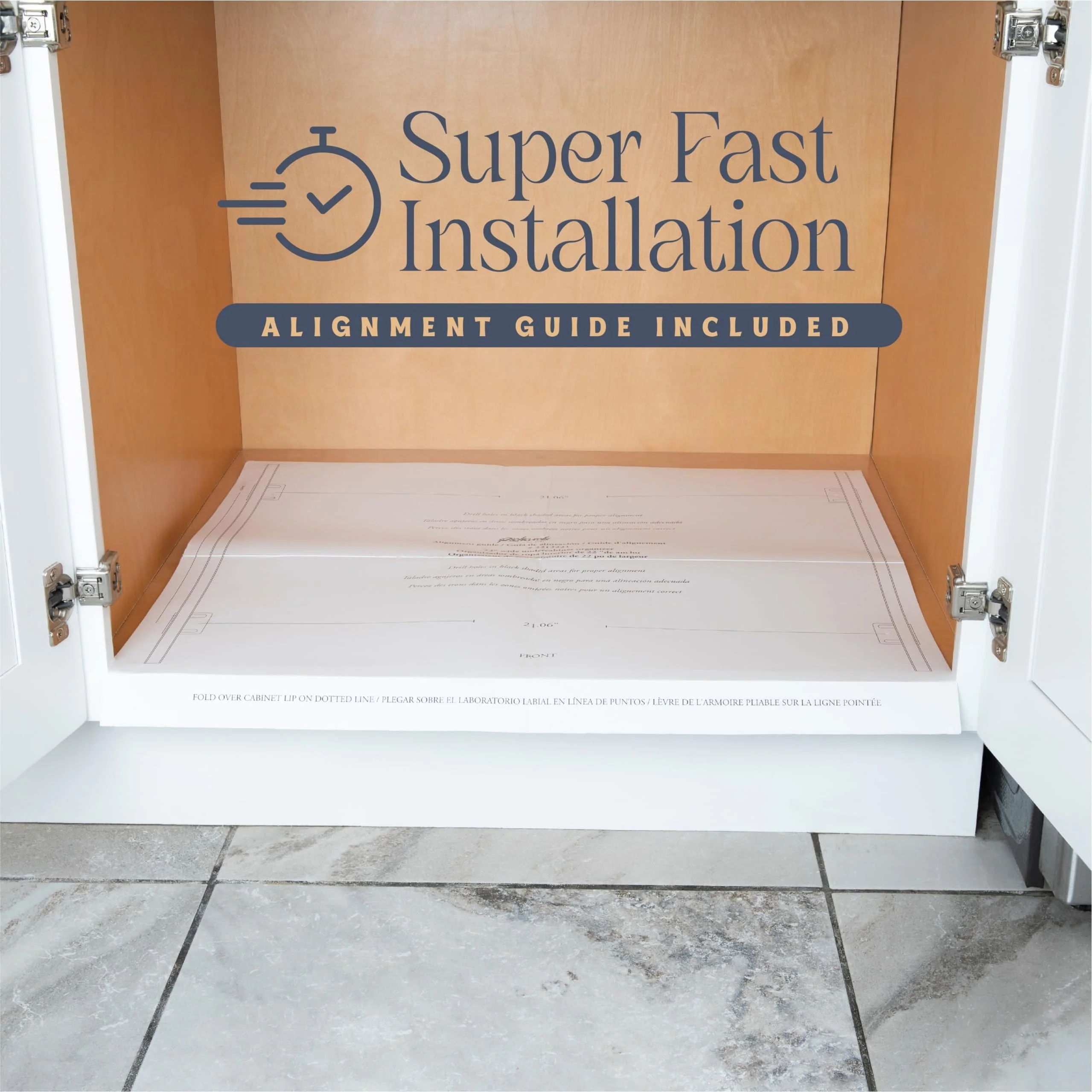 Pull Out Cabinet Drawer Organizer, Heavy Duty- Steel Metal- Chrome Finish