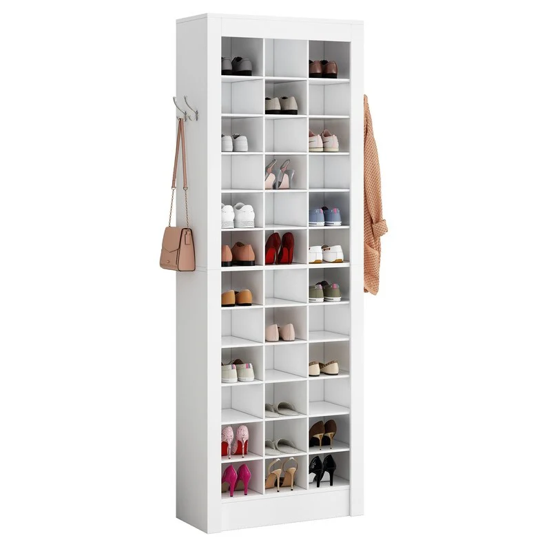 36 Pair Shoe Storage Cabinet With Cubbies