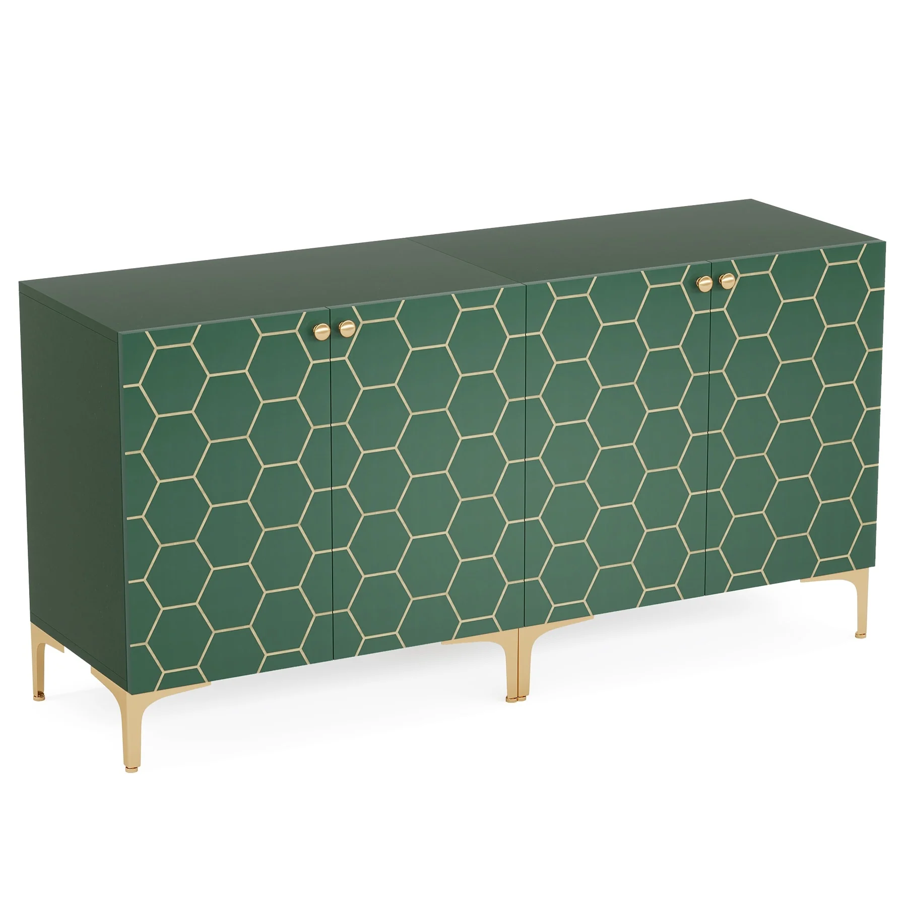 31.5'' Modern Accent Storage Cabinet for Living Room Kitchen (Set of 2 )