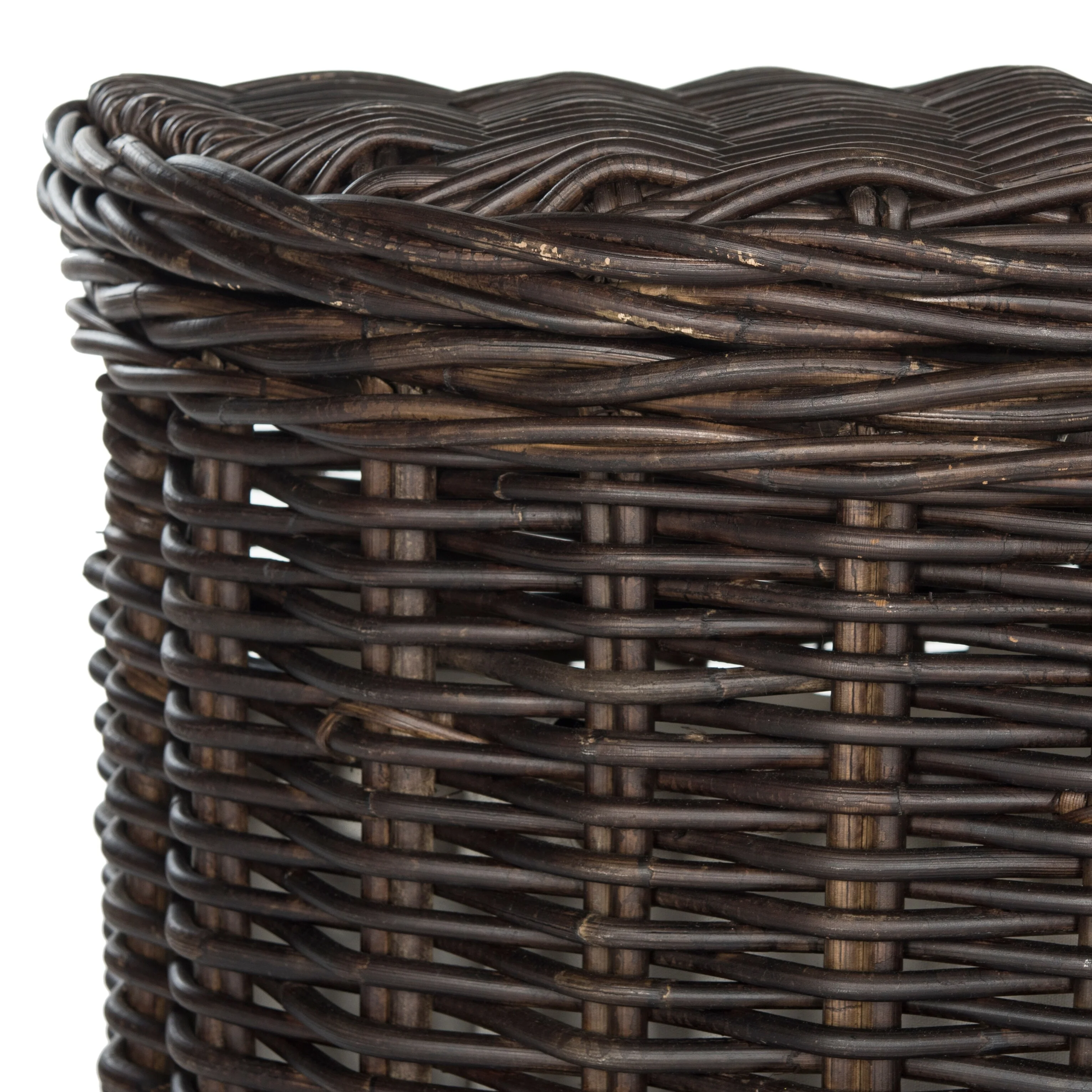 SAFAVIEH Donatienne Natural Rattan Brown Storage Hamper with Liners - 20.5