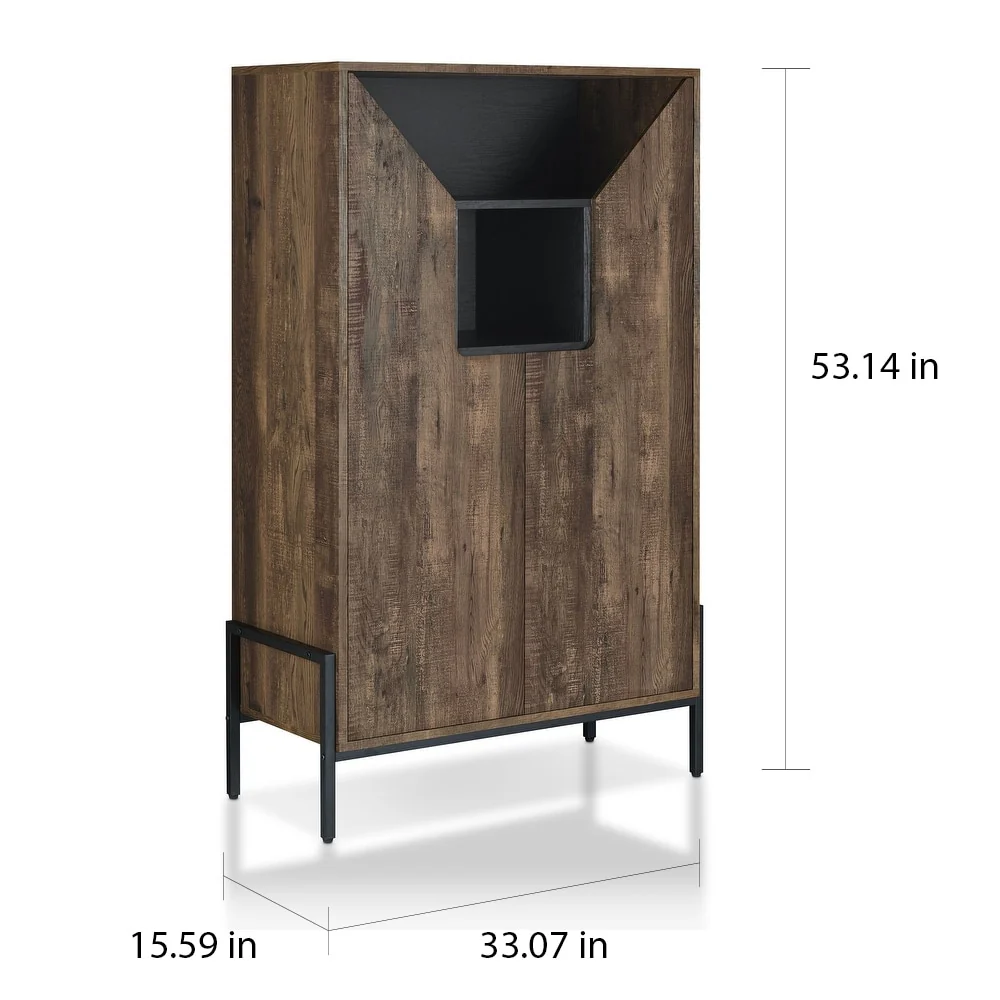 Cassini Rustic 8-shelf Shoe Cabinet by Carbon Loft