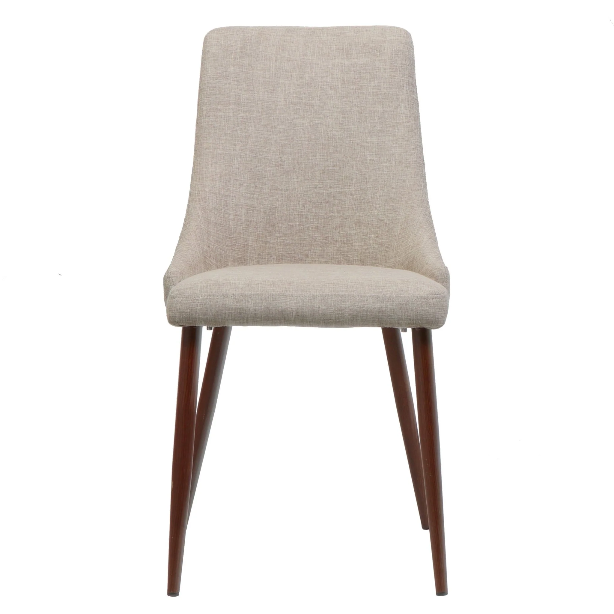 Psyche Upholstered Dining Chair with Wood Legs, Set of 2