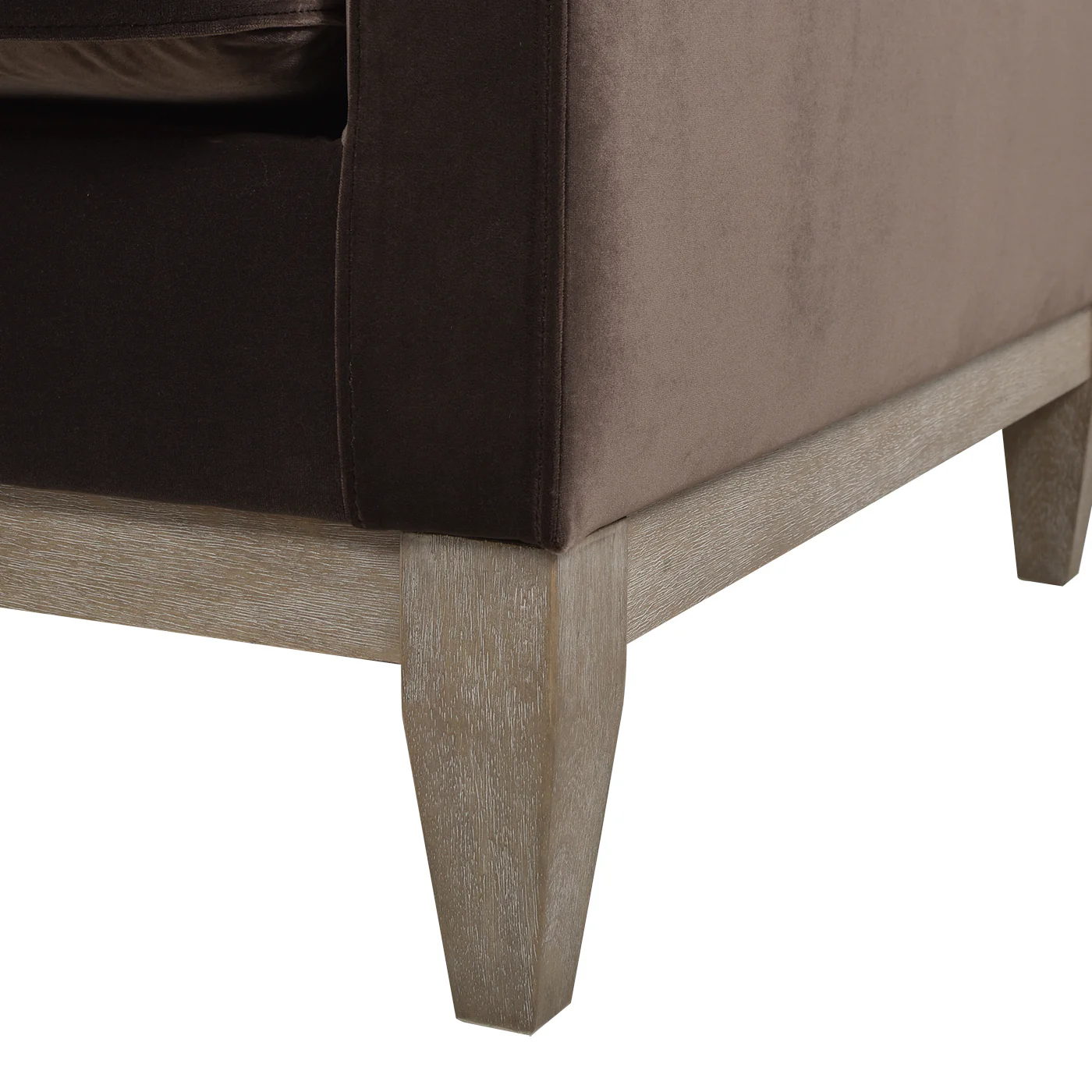 Contour Velvet Upholstered Accent Chair with Removable and Reversible Back