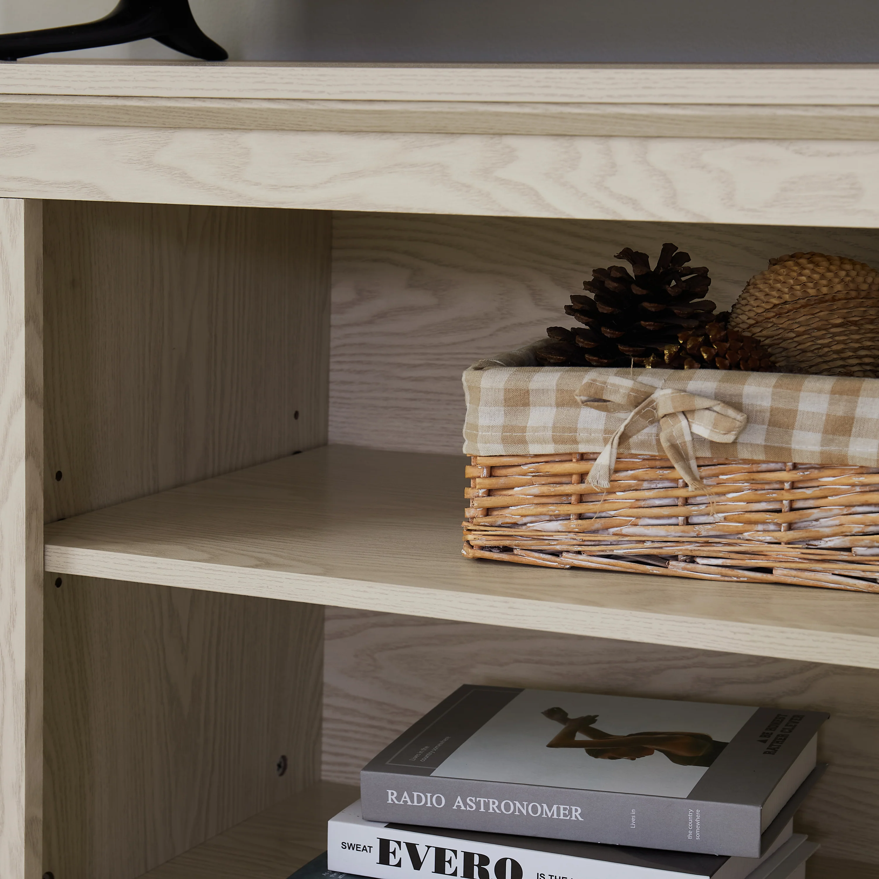 Farmhouse Rattan TV Stand