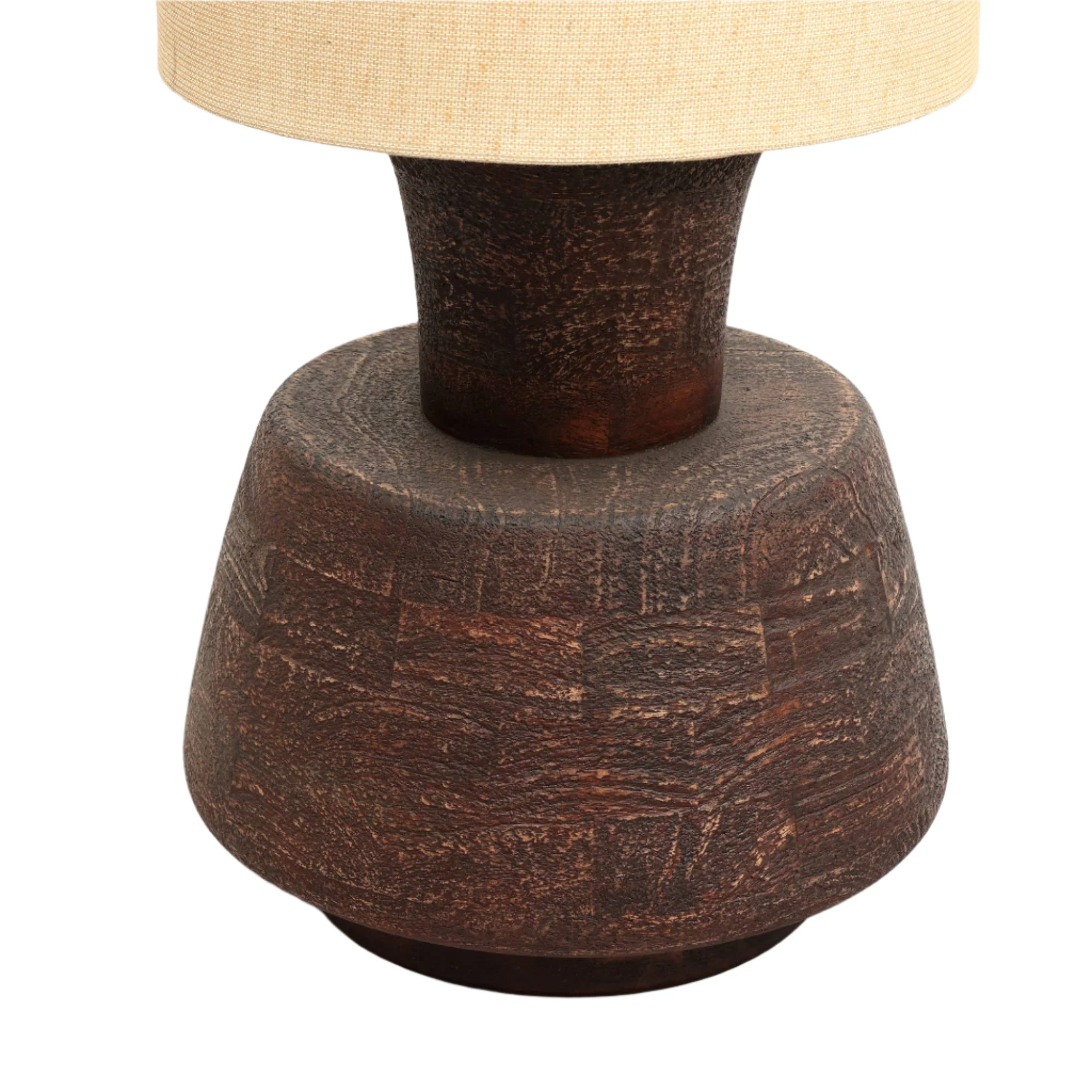 Decorative Table Lamp with Wooden Base