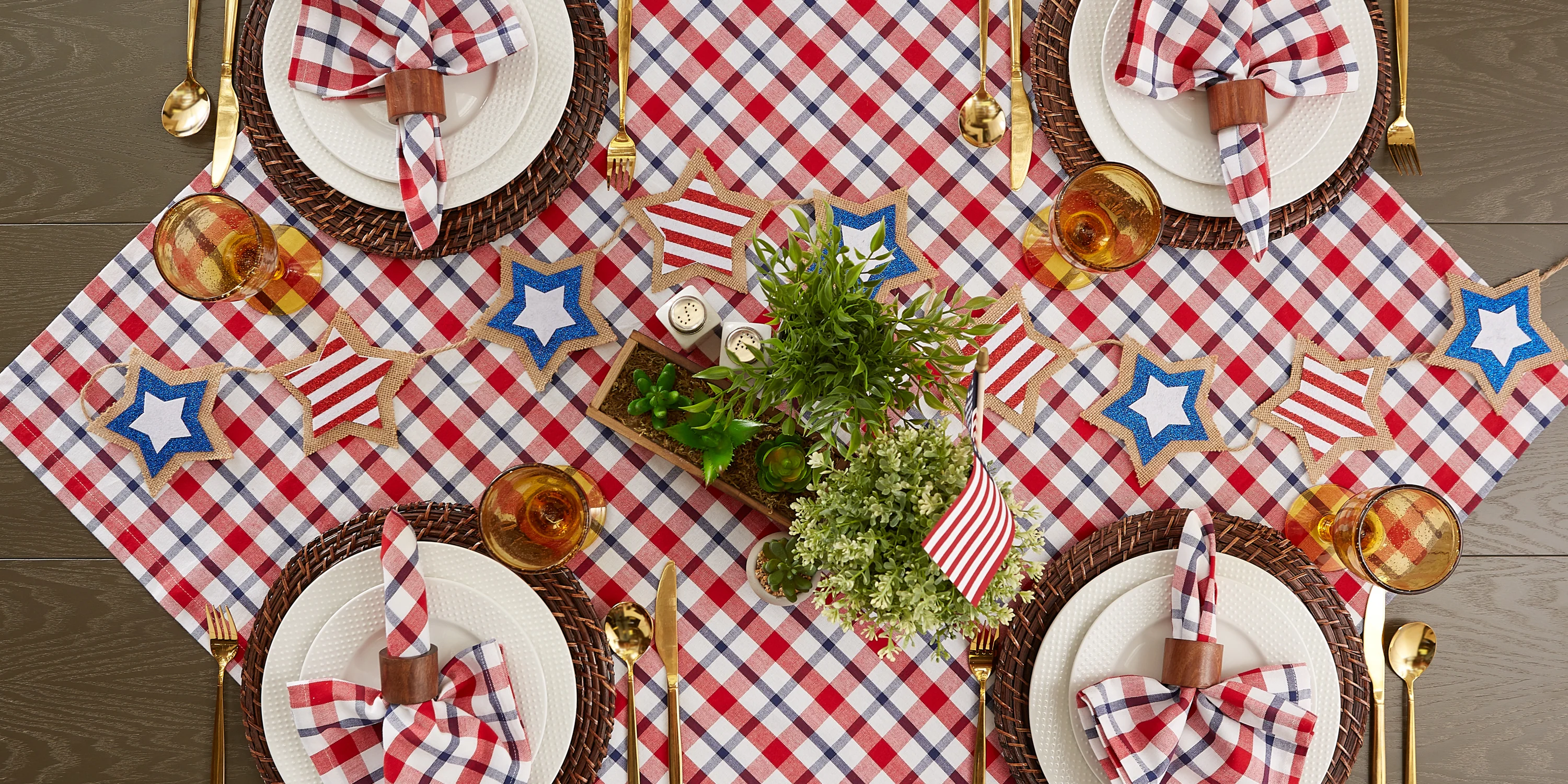 American Plaid Tablecloth