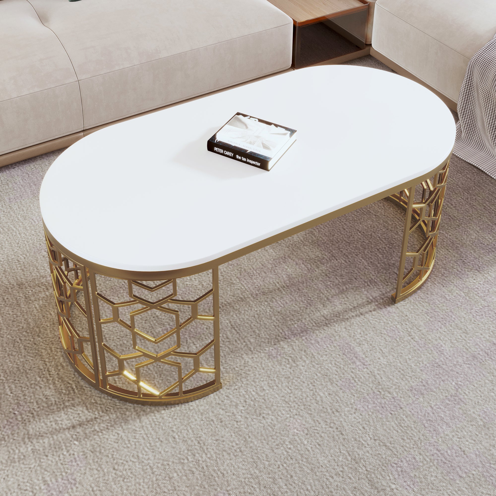 Modern Oval Coffee Table