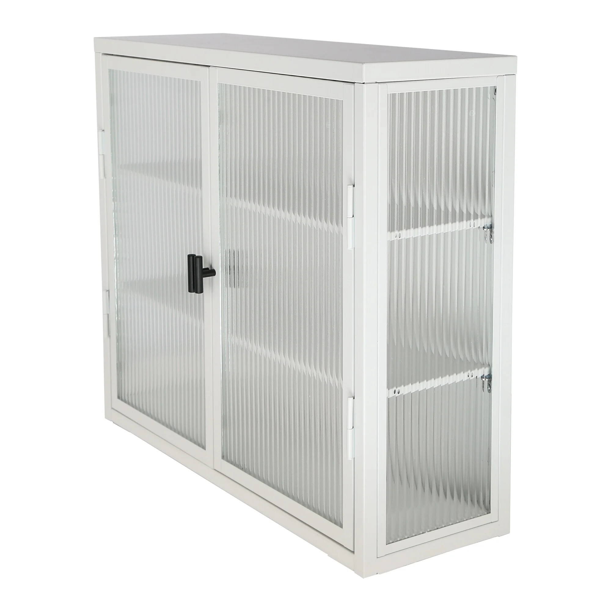 Retro Style Glass Door Wall Cabinet