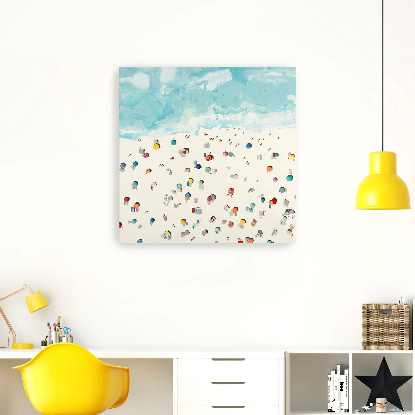 Beach Days Canvas Giclee Wall Art