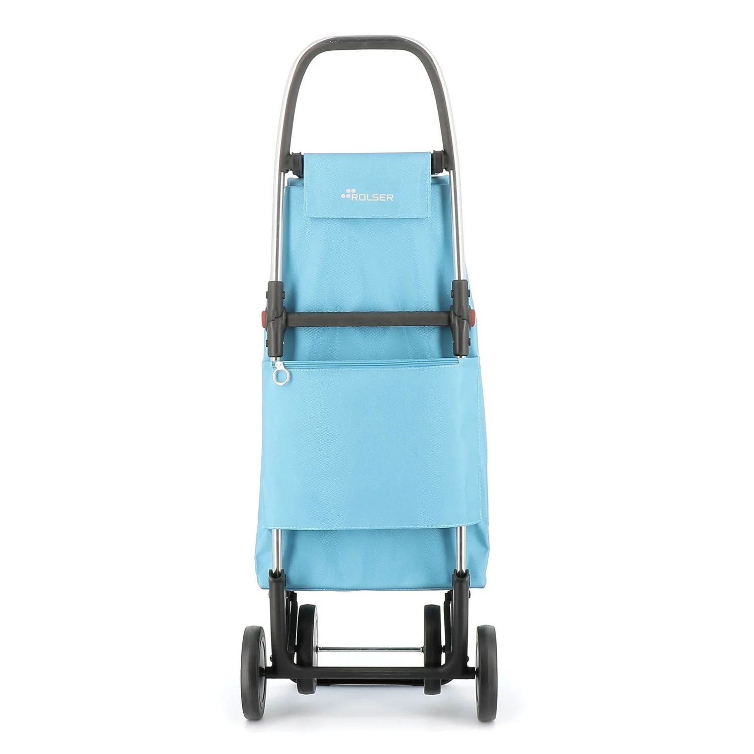 Rolser I-Max MF 4 Wheel Foldable Shopping Trolley - 15.35 in. W x 41.34 in. H x 12.6 in. D
