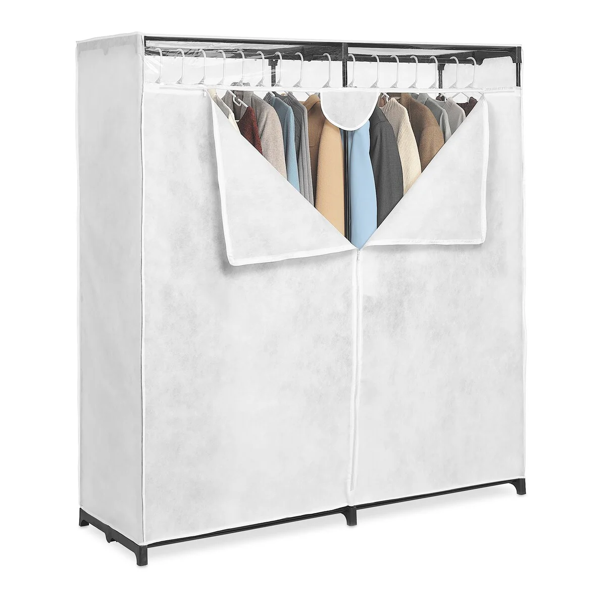 Whitmor Extra Wide Clothes Closet - 60-inch - White
