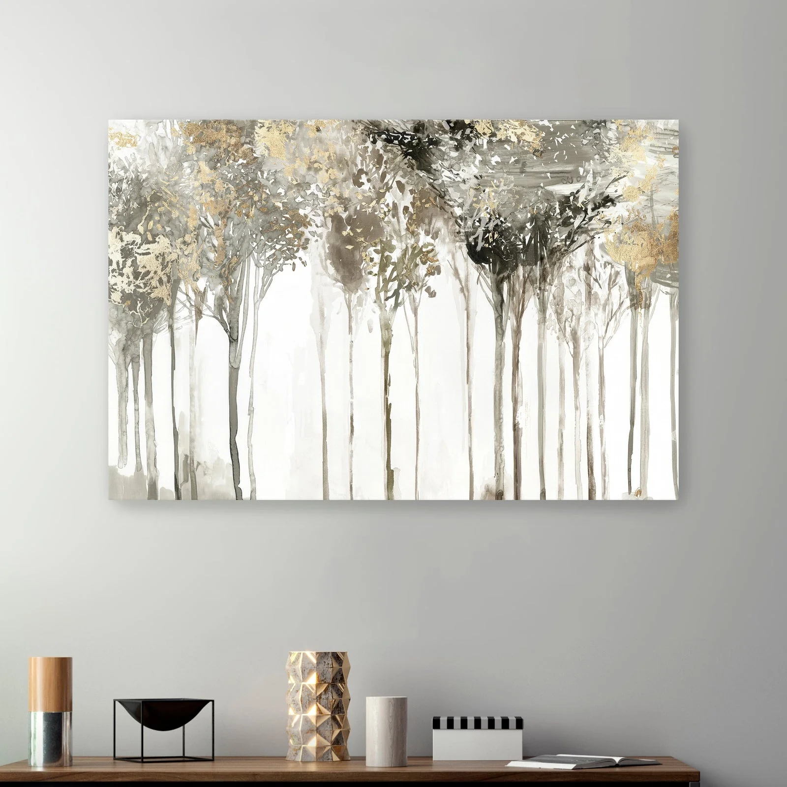 Golden Forest Lookout Canvas Giclee Wall Art