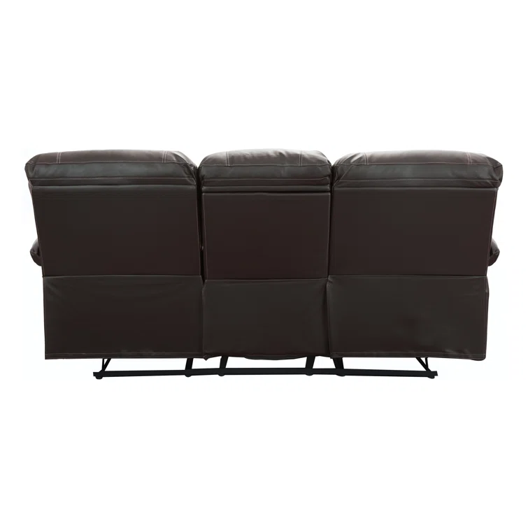 Taniyha 81'' Faux Leather Reclining Sofa
