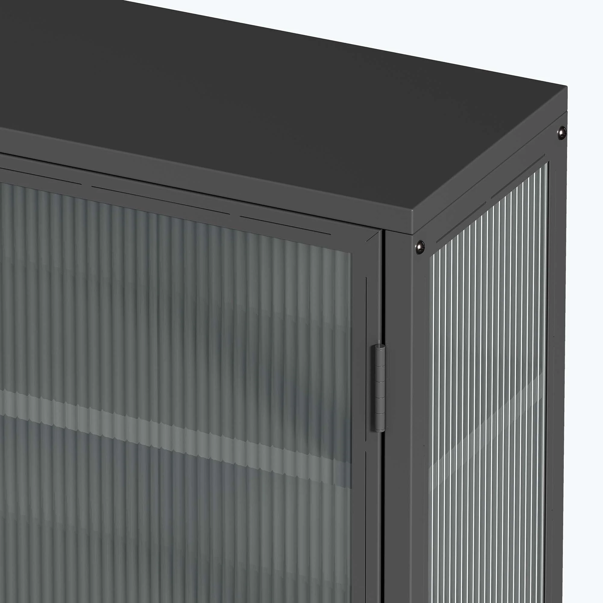 Retro Style Glass Door Wall Cabinet