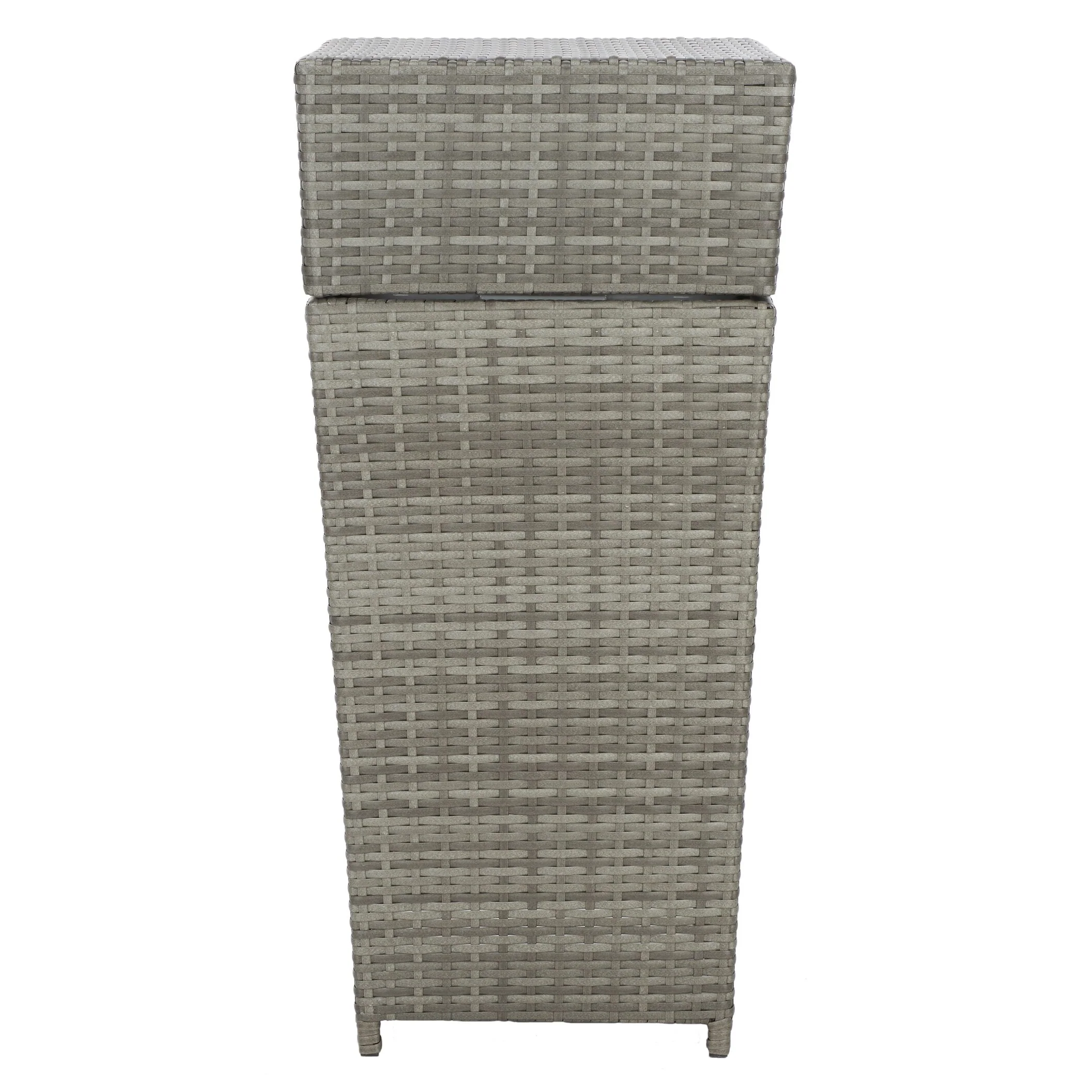 SAFAVIEH Outdoor Jennie Trash Bin (Fully Assembled)