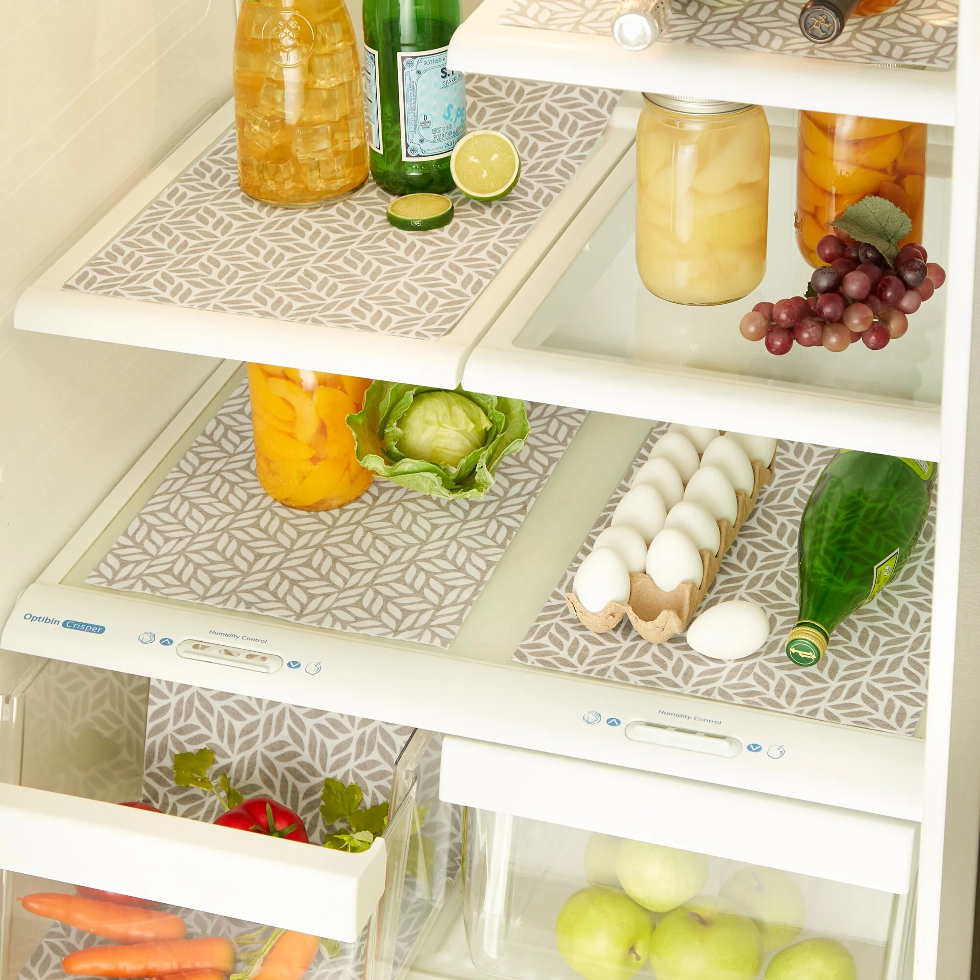 DII Nautical Blue Market Print Fridge Liner (Set of 6)