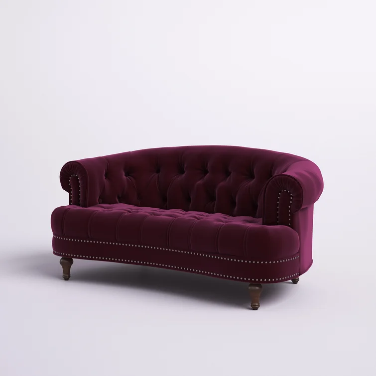 Joannes 68.5'' Velvet Loveseat