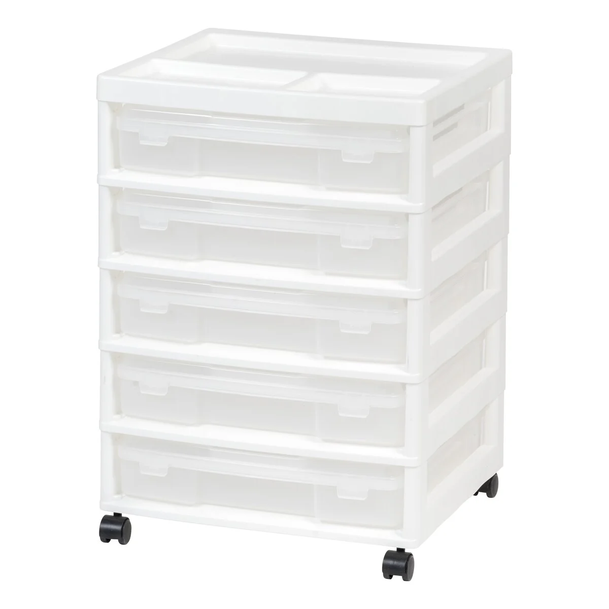 5-Case Scrapbook Cart White