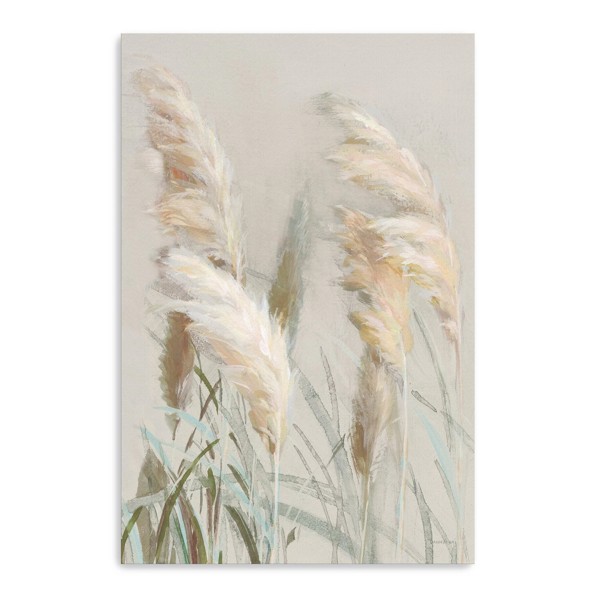 Neutral Grasses III Canvas Giclee Wall Art