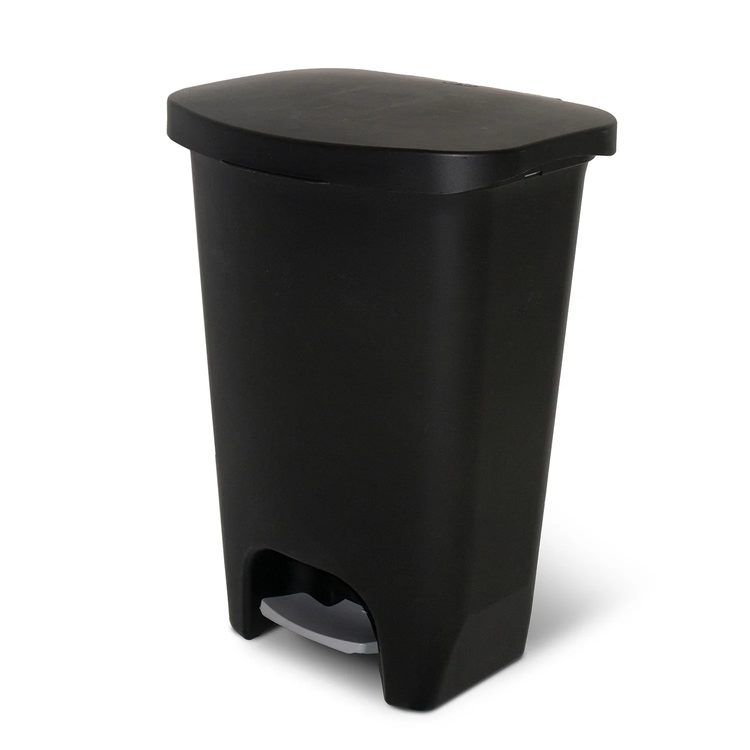 Glad Black Step-on Plastic Trash Can