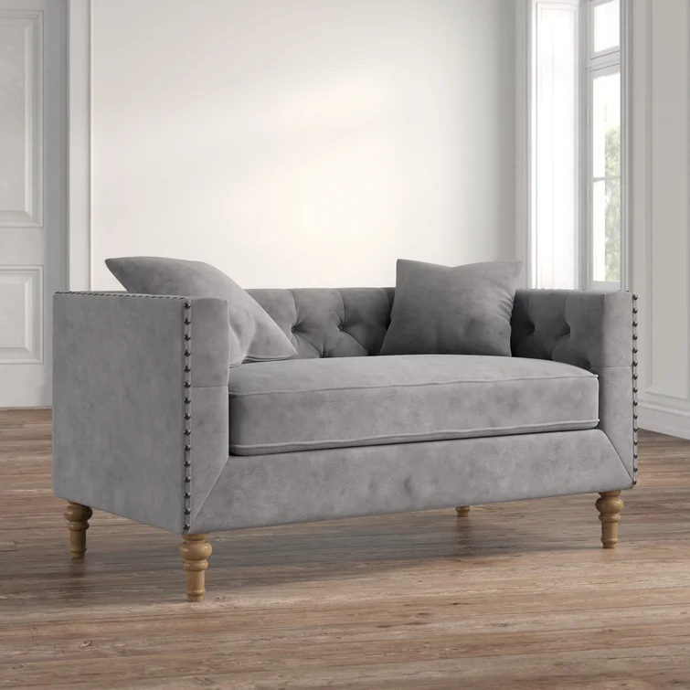 Herlinda 62'' Velvet Loveseat
