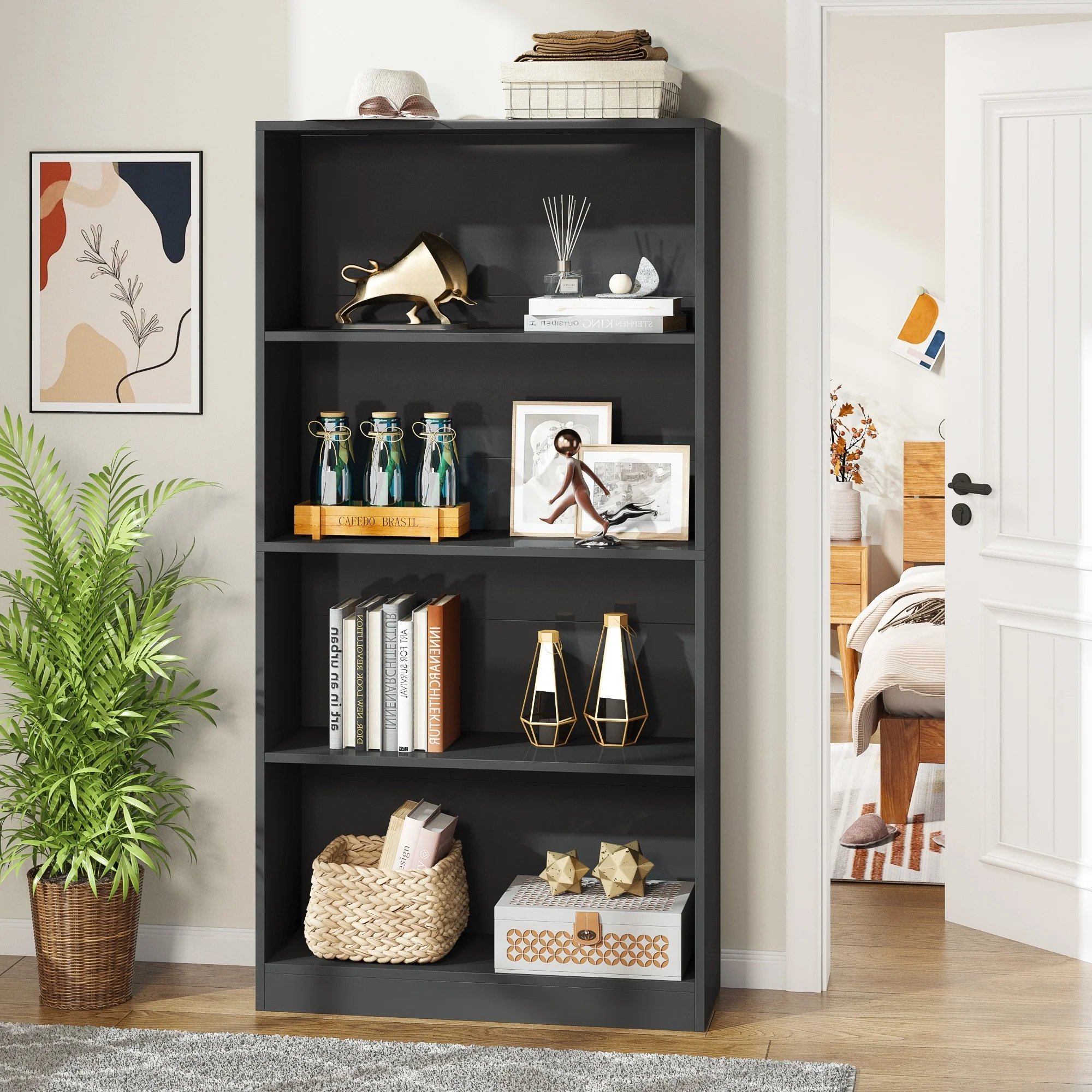 9 Tiers Tall Shoe Storage Rack Cabinet with Open Shelf for Entryway