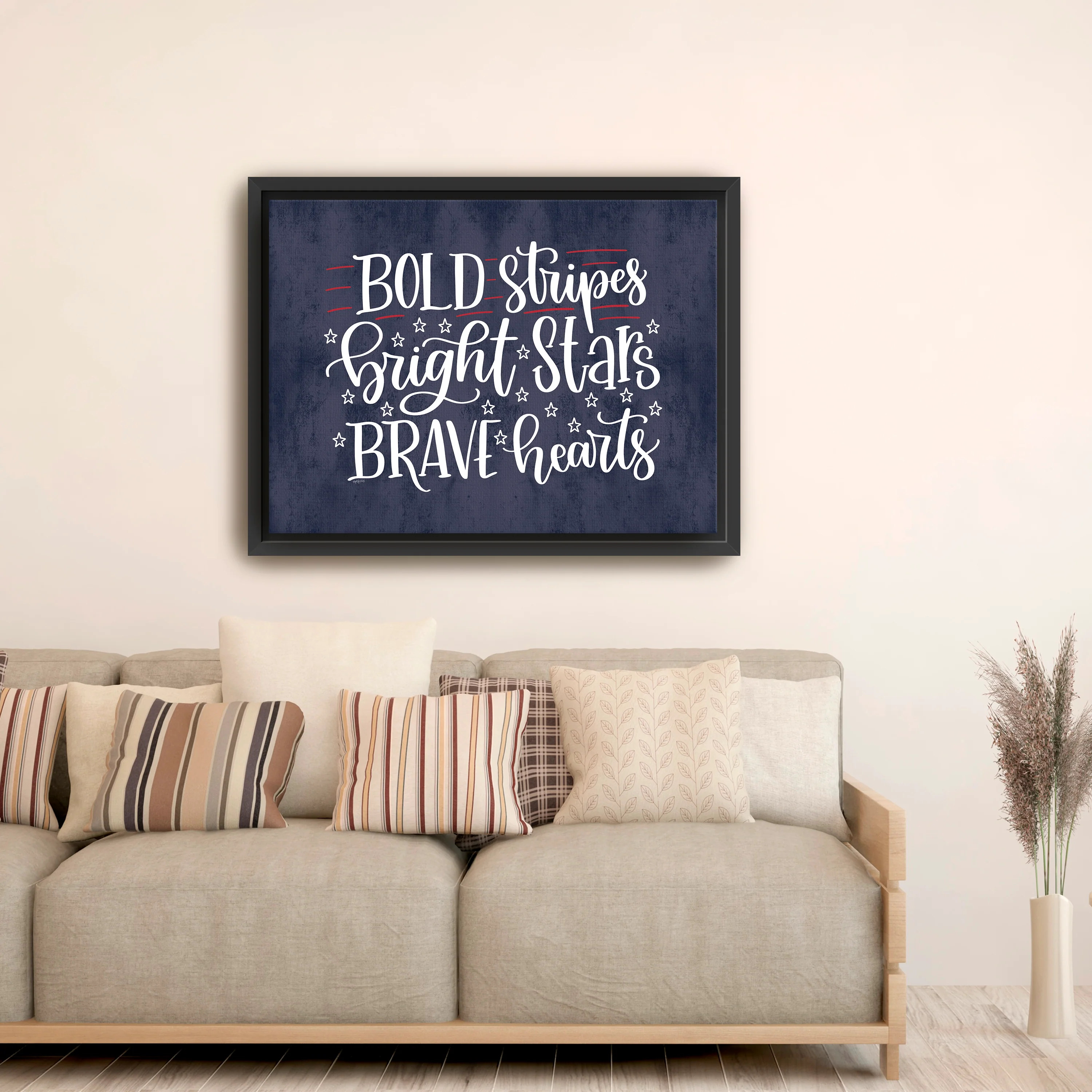 Bold, Bright and Brave Canvas Giclee