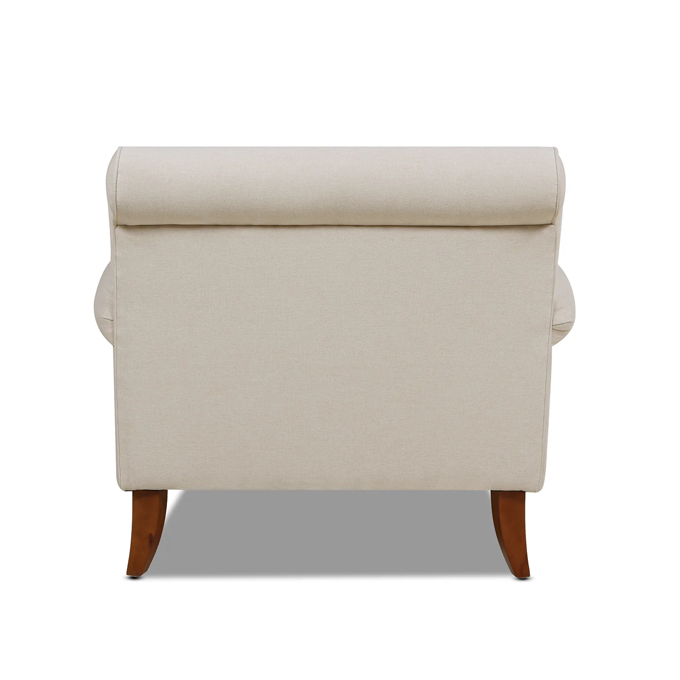 Cobaltex Upholstered Arm Chair with Metal Casters and Rolled Arms