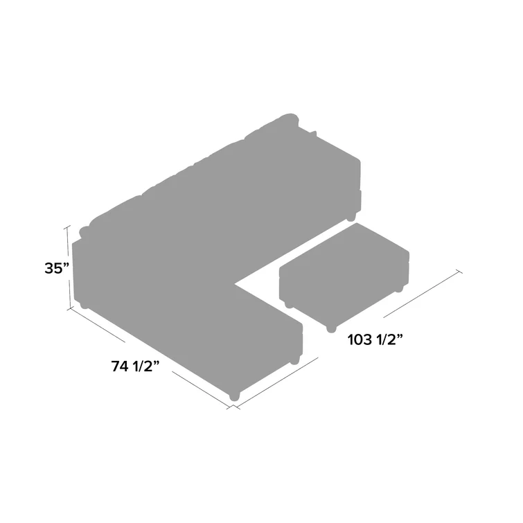 Maumee Faux Leather Sectional