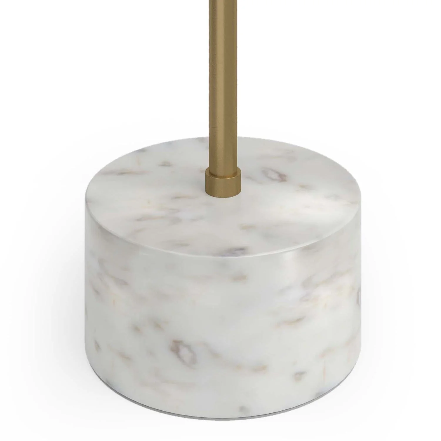 Side Table with Acacia Wood Top and Marble Base
