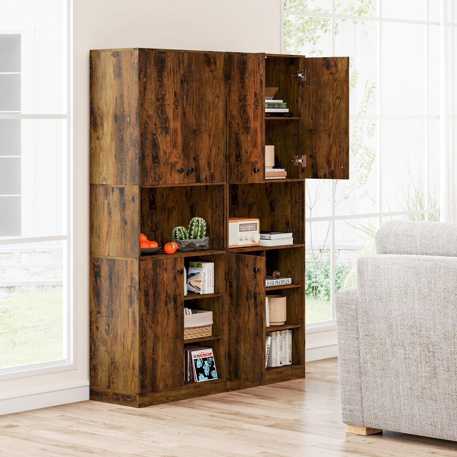 Costway Kitchen Pantry Storage Cabinet 65.5