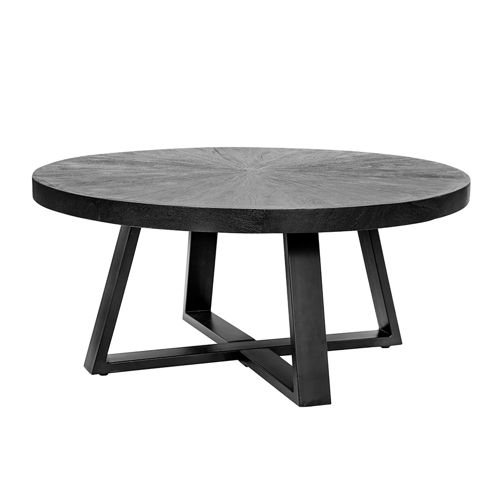 Round Coffee Table, Black