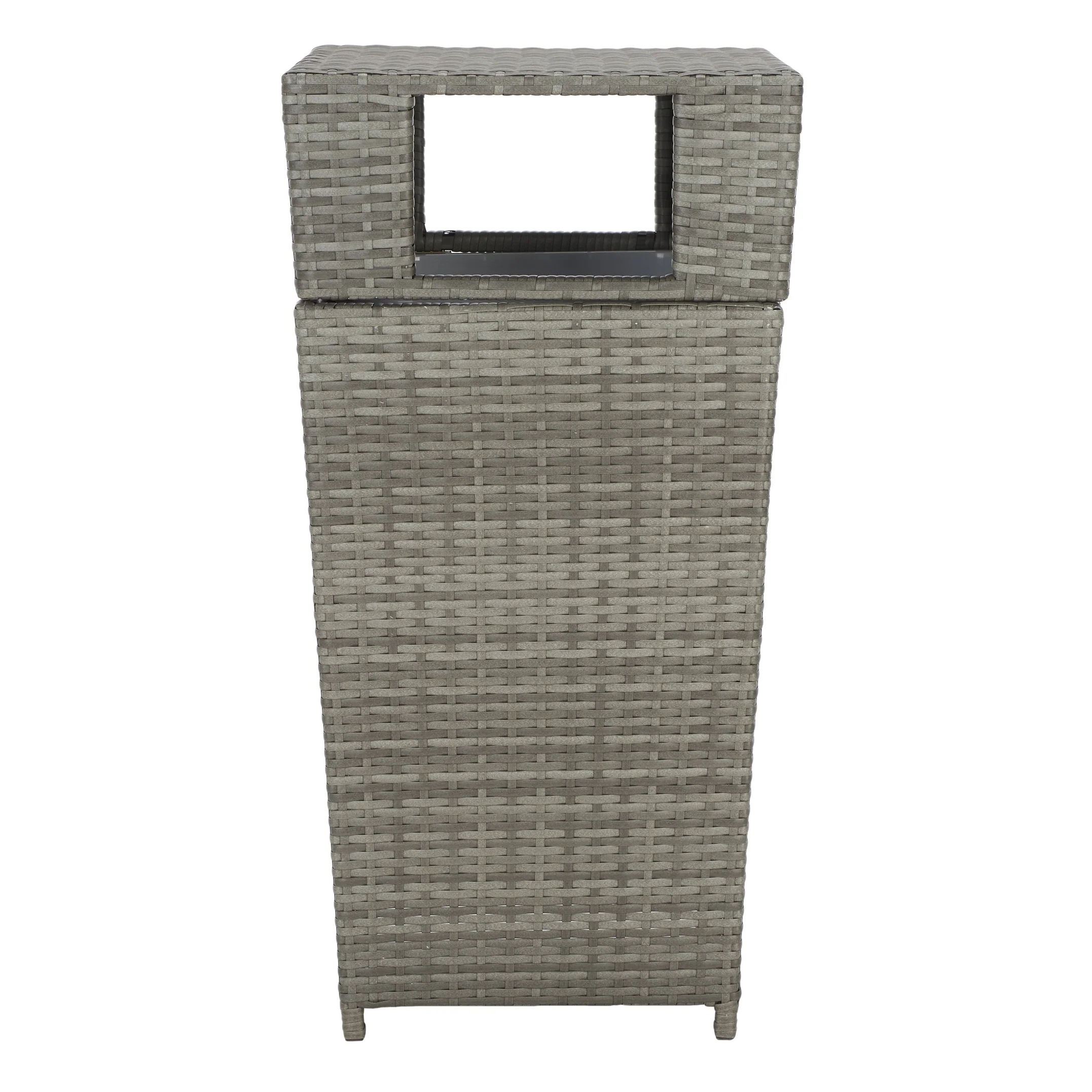 SAFAVIEH Outdoor Jennie Trash Bin (Fully Assembled)