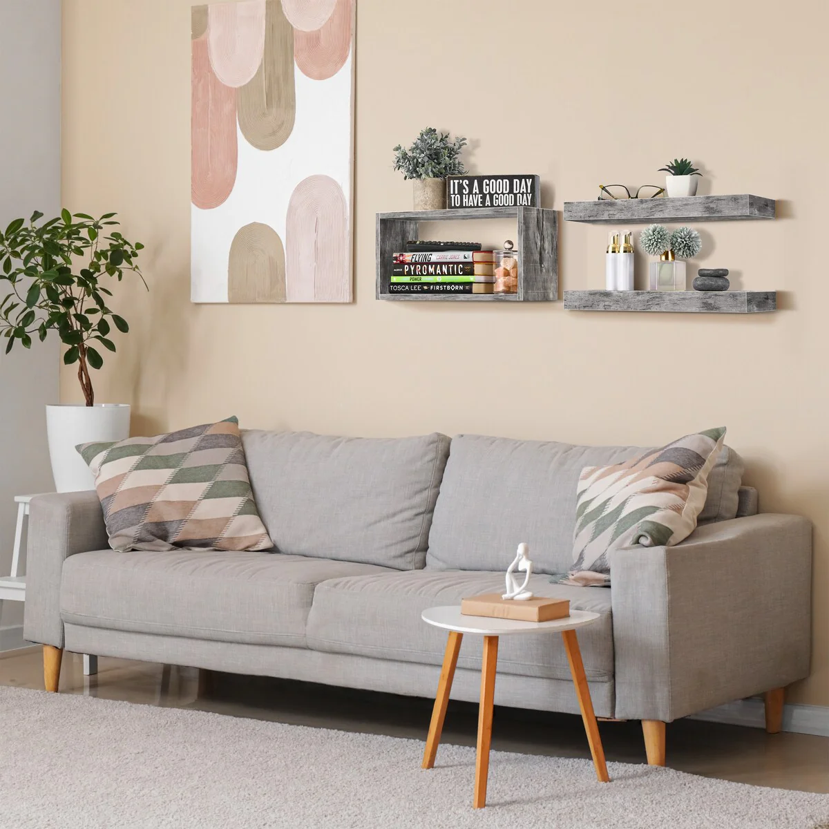 Sorbus Floating Shelves for Wall Set of 3 - 16