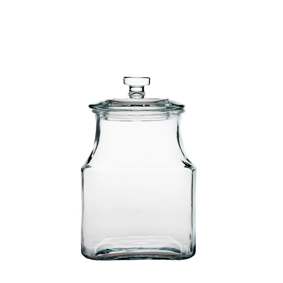 Amici Home Carlisle Glass Canister Square Jar Food Safe