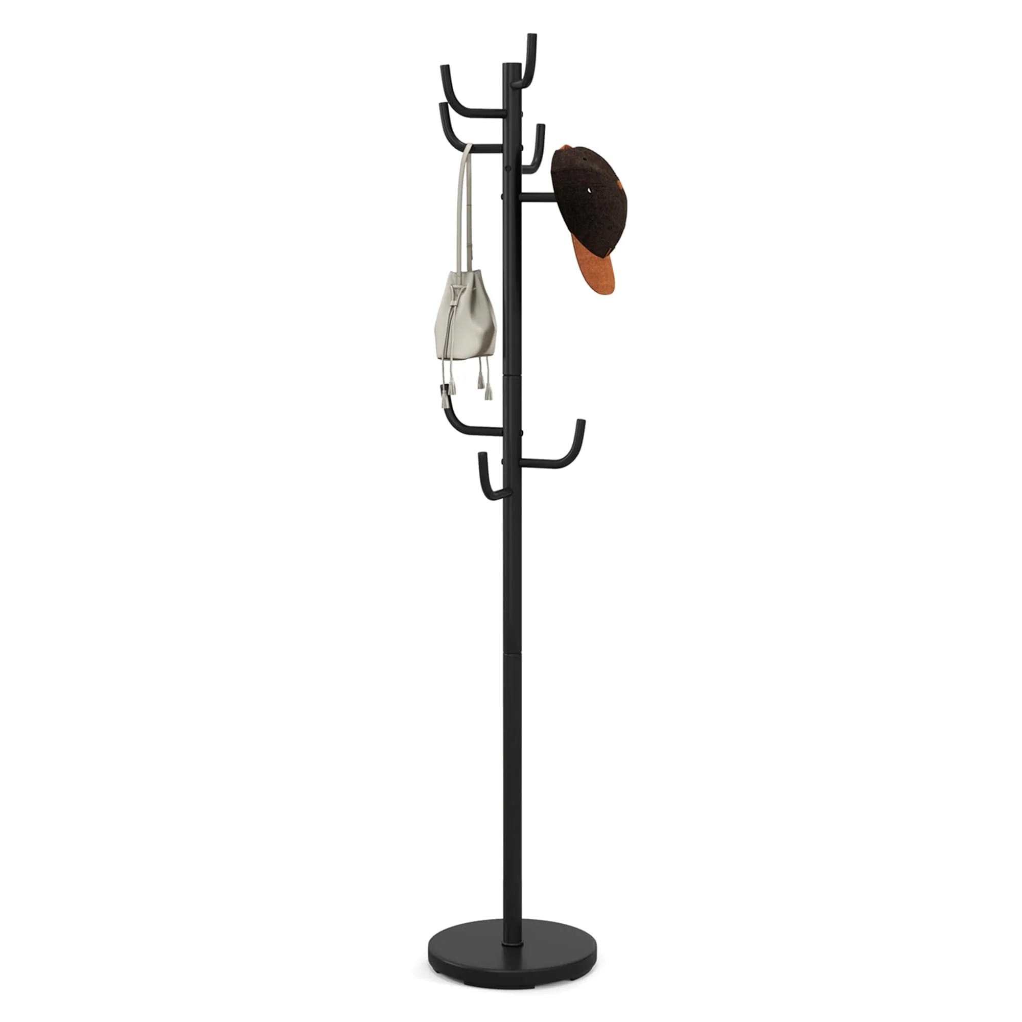 Costway Metal Coat Rack Hat Hanger Hooks Hall Entryway For Jacket
