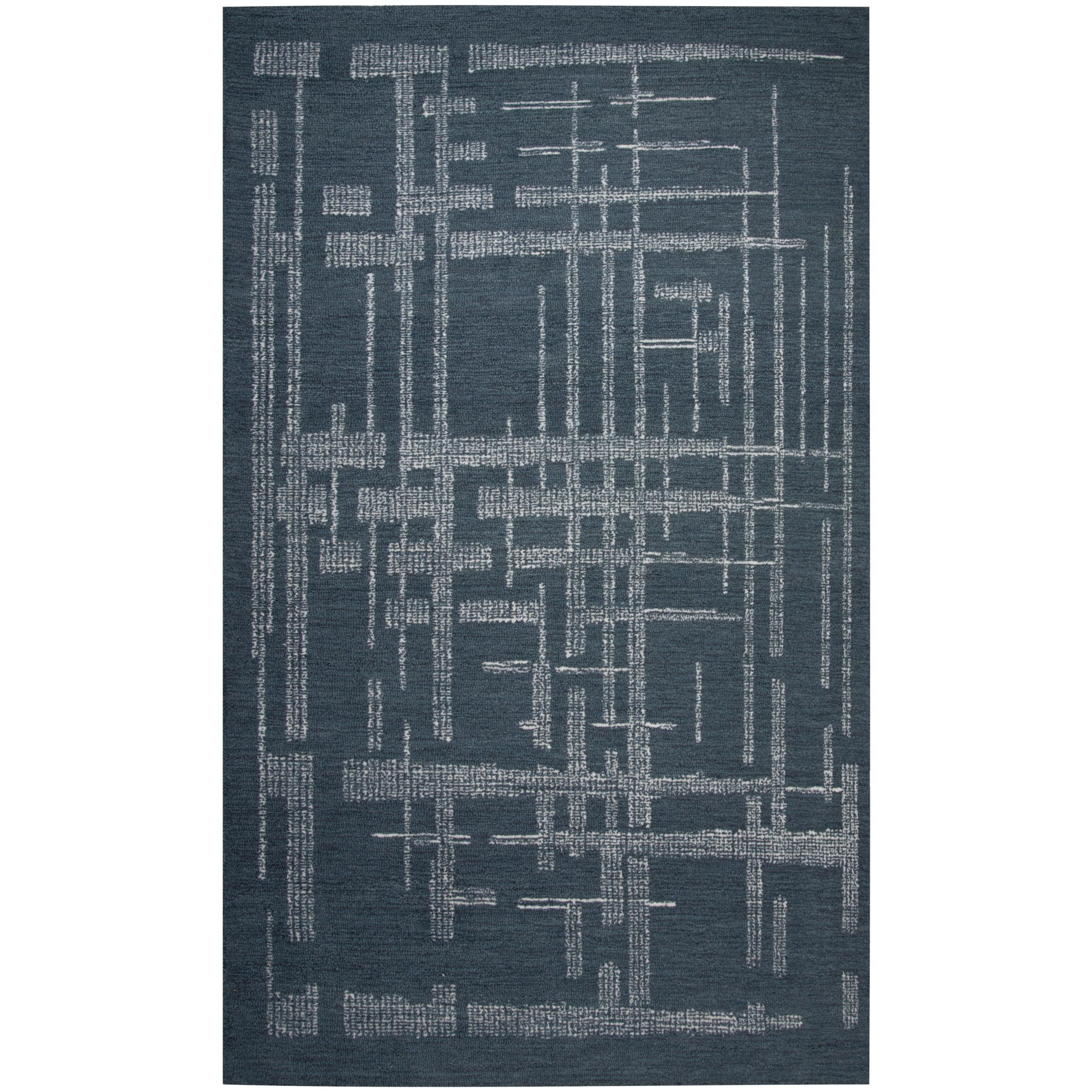 Montclaire Hand Tufted 100% Wool Geometric Area Rug