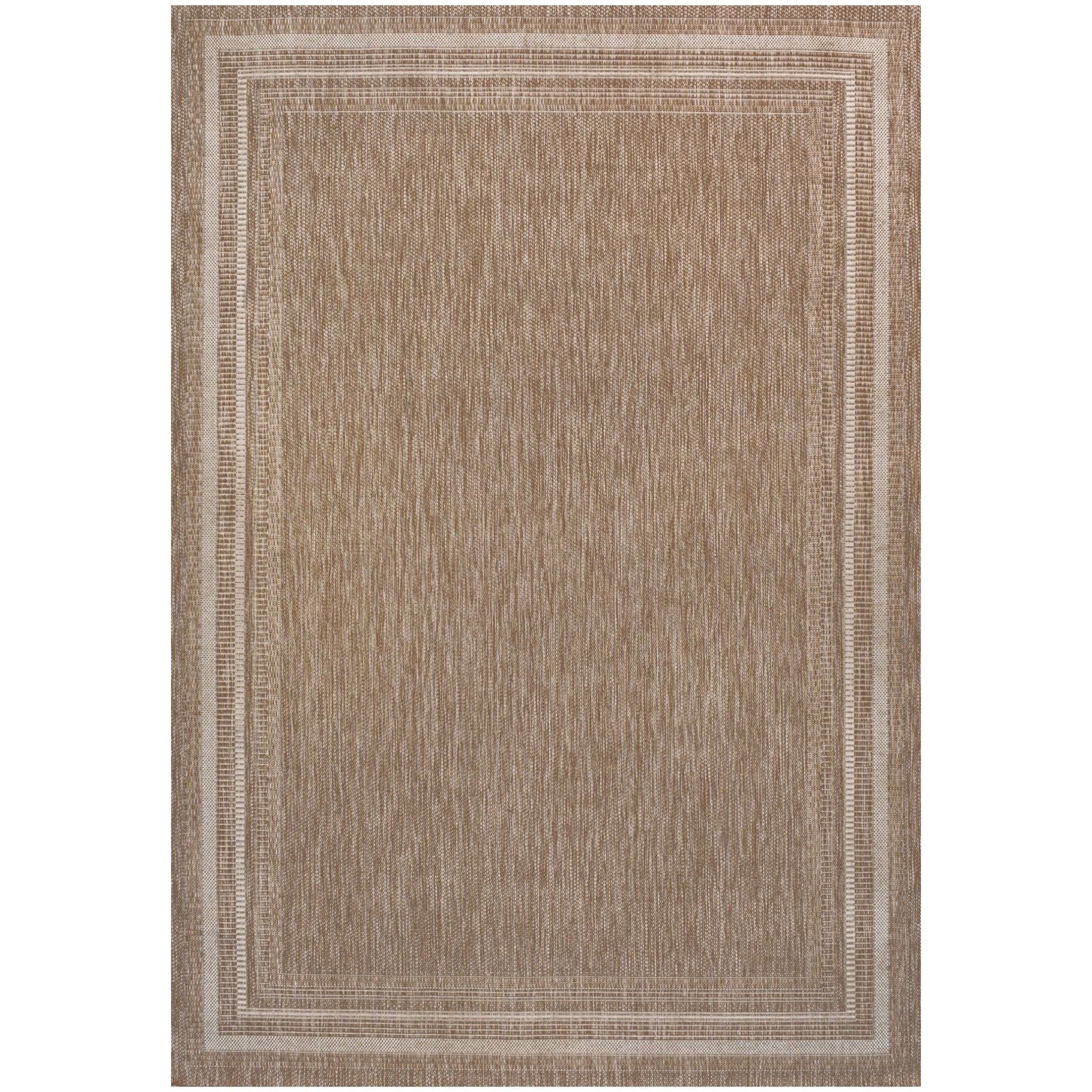 Lido Traditional Casual Pinstripe Border Indoor/Outdoor Area Rug