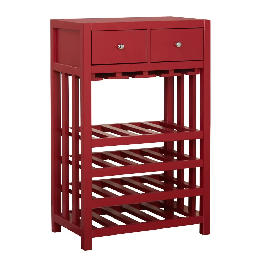 Simple Living Pinot Wood 20-bottle Bar Cabinet