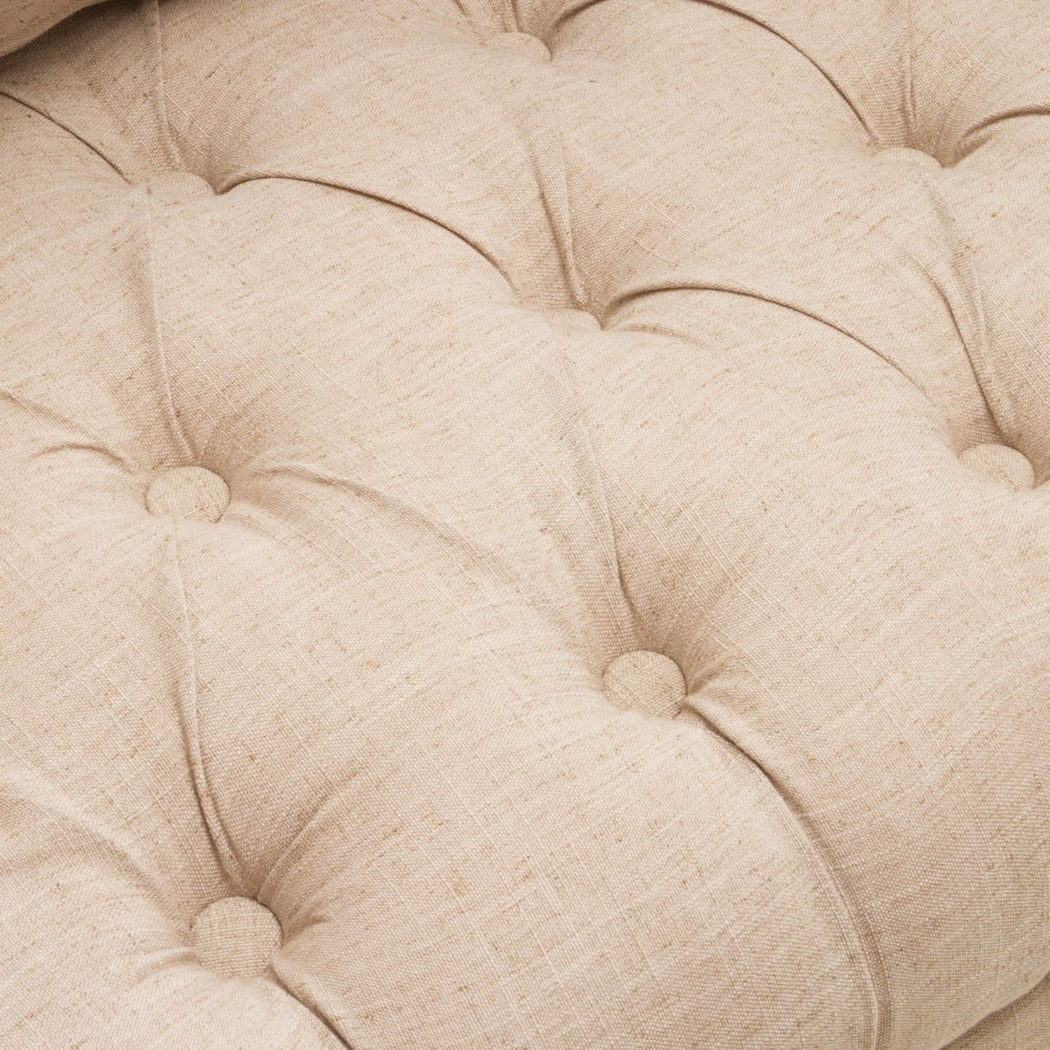 Button Tufted Accent Chair with Decorative Pillow