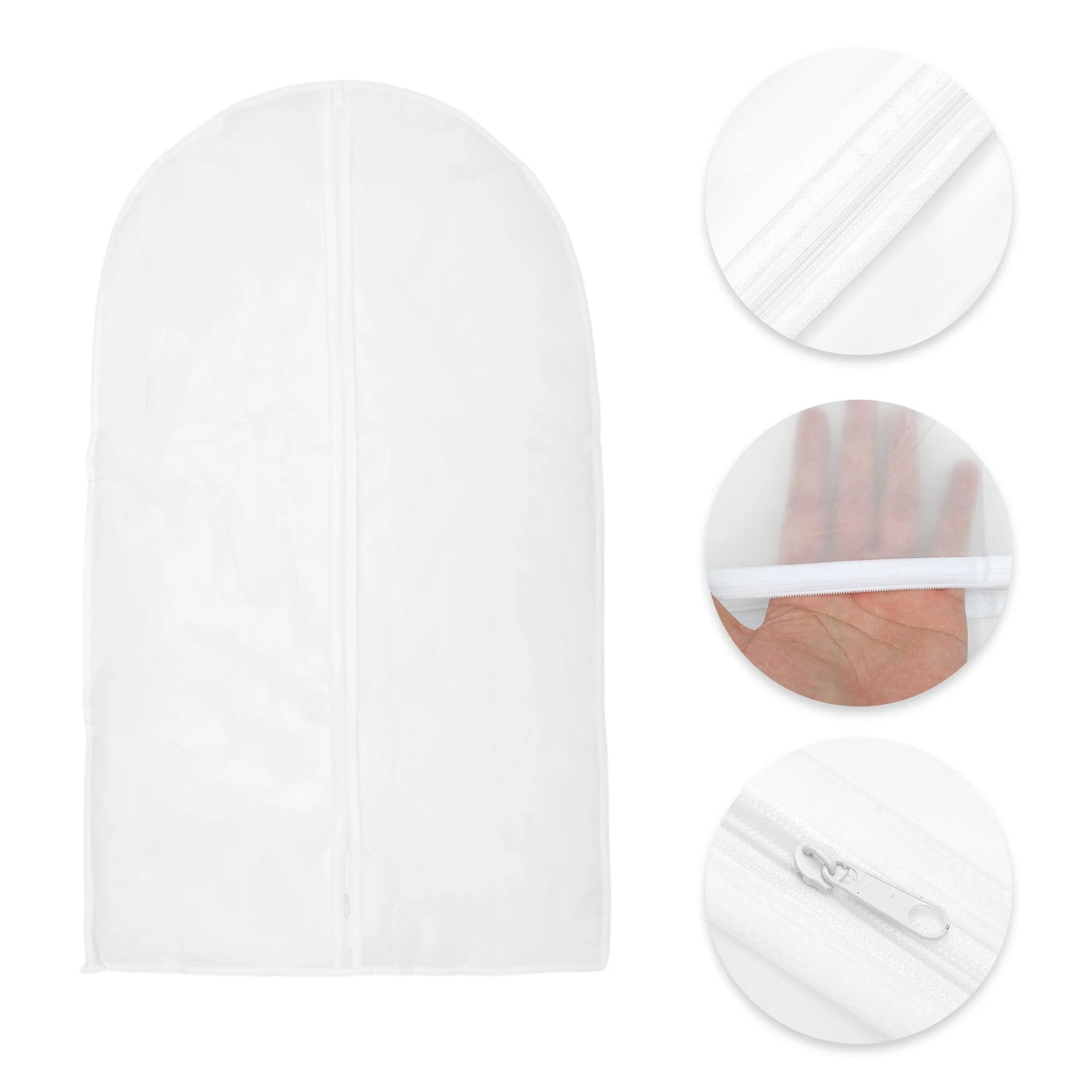 Dustproof Garment Bag Zipper Clothing Dust Cover 5pcs