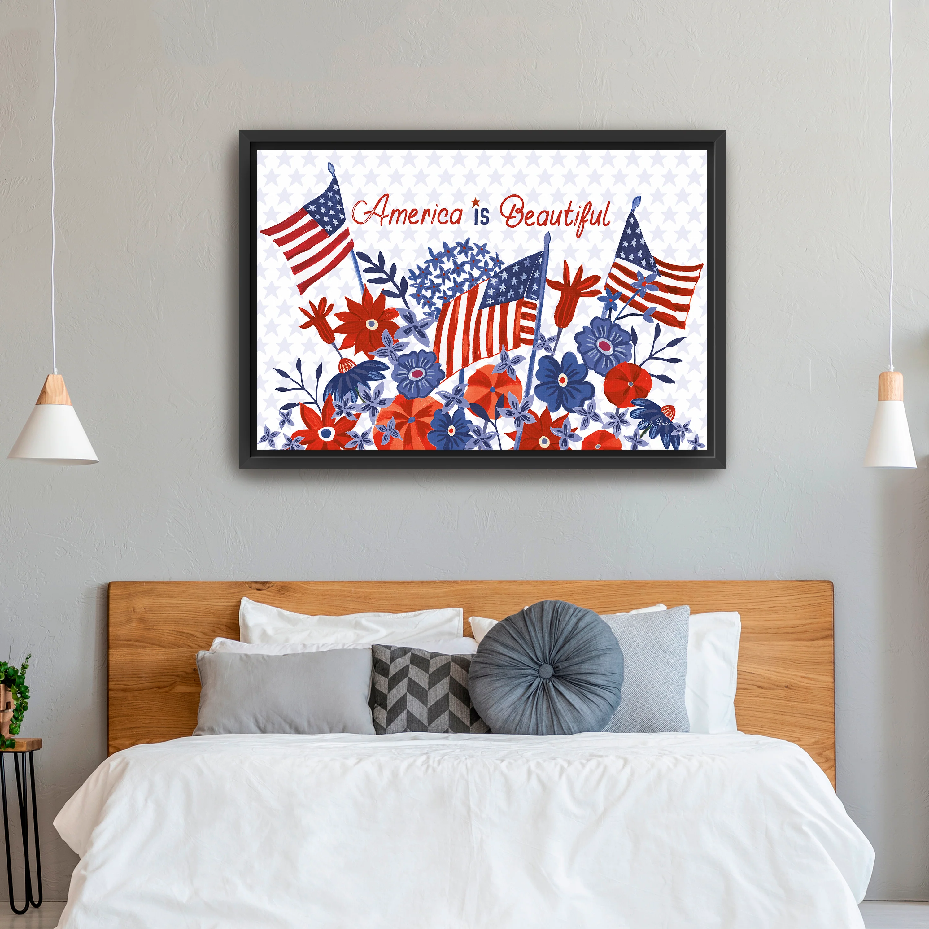 America is Beautiful Canvas Giclee