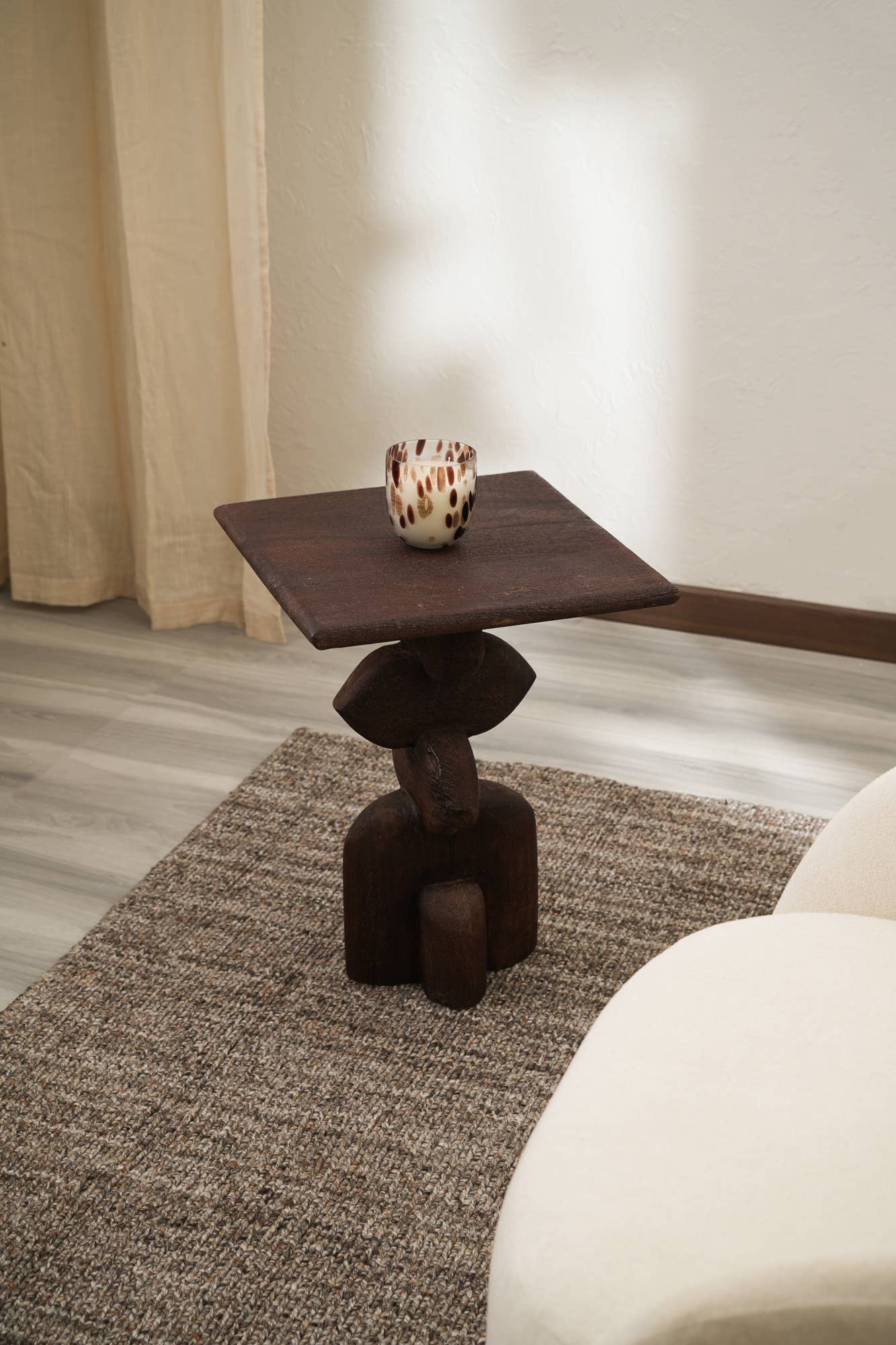 Decorative Wooden End Table For Living Room