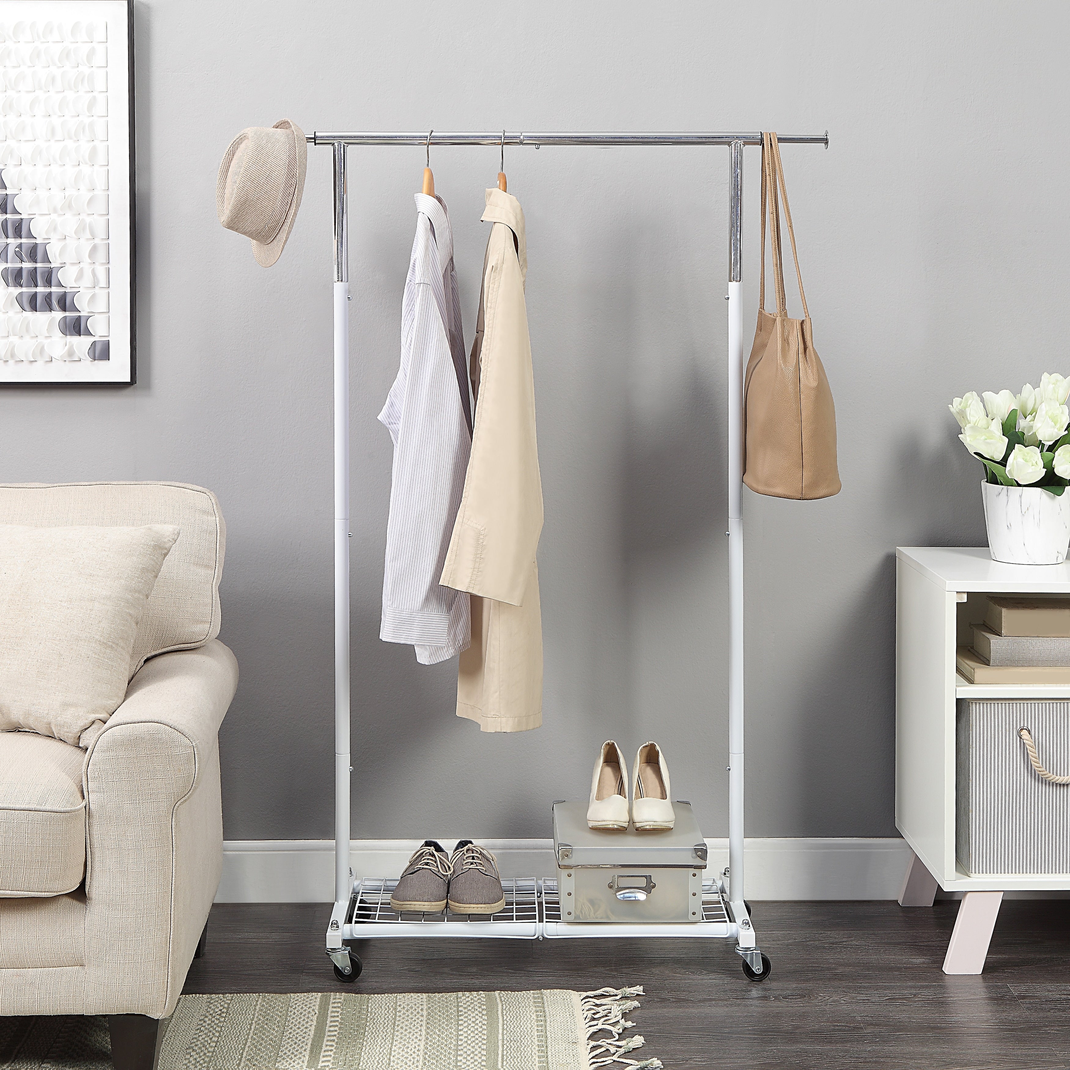 SunnyPoint Compact Heavy Duty Clothing Garment Rack