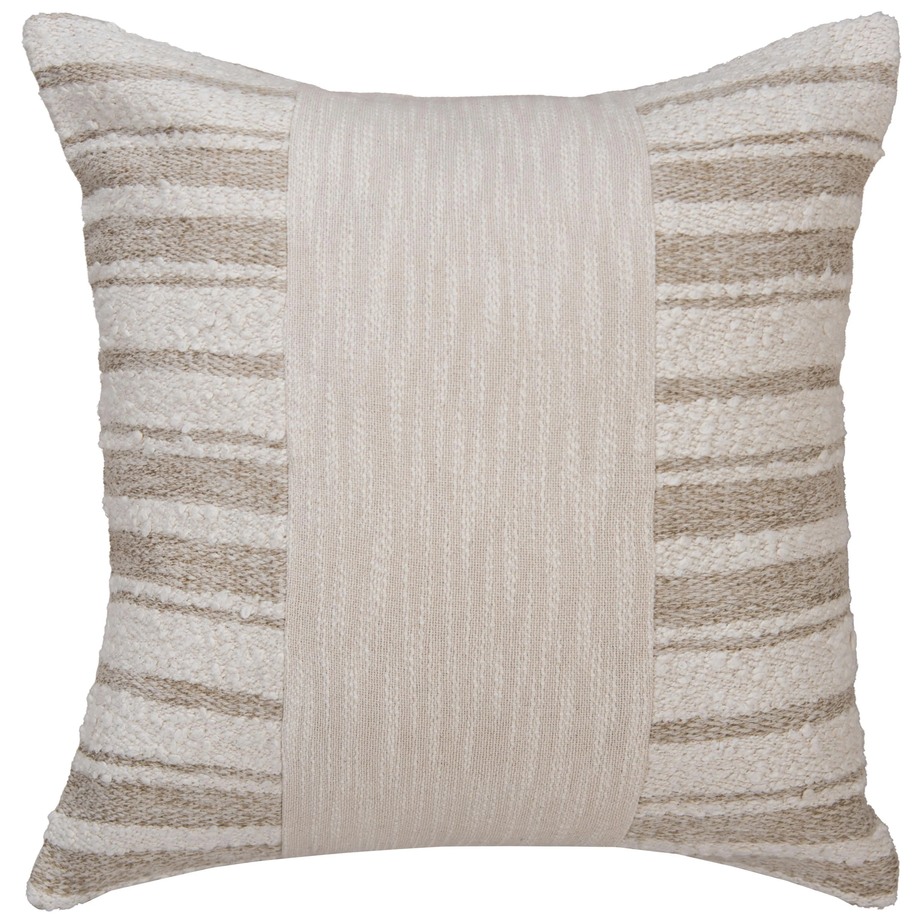 Woven Edge Stripe Decorative Throw Pillow