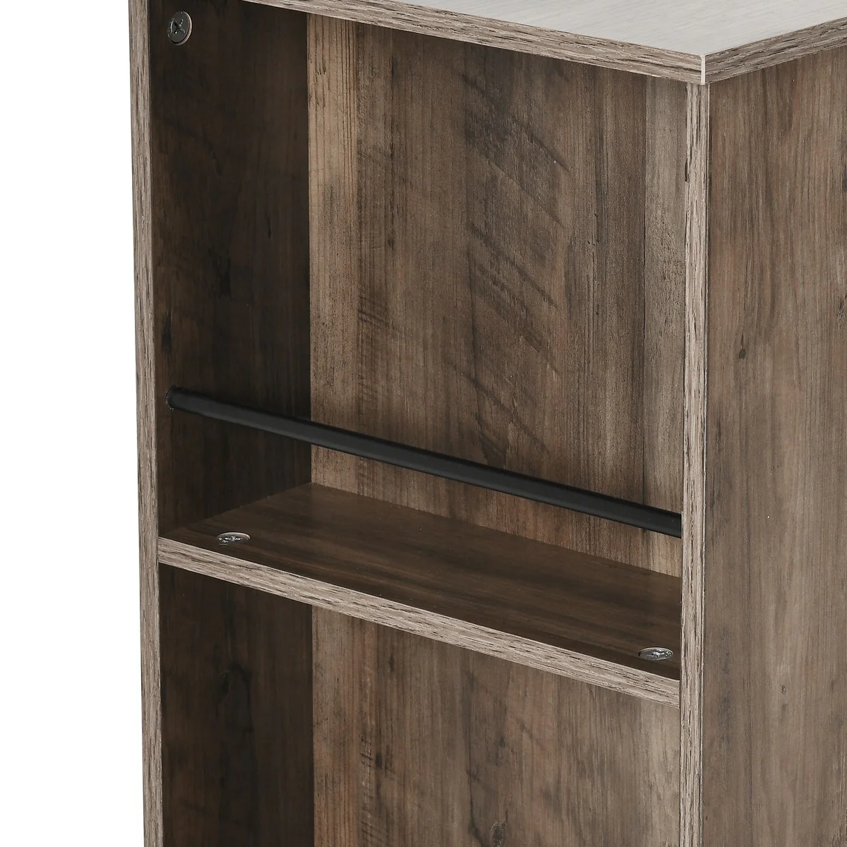 Moasis Tilt Out Trash Can Cabinet with Storage Drawer & Drop Leaf