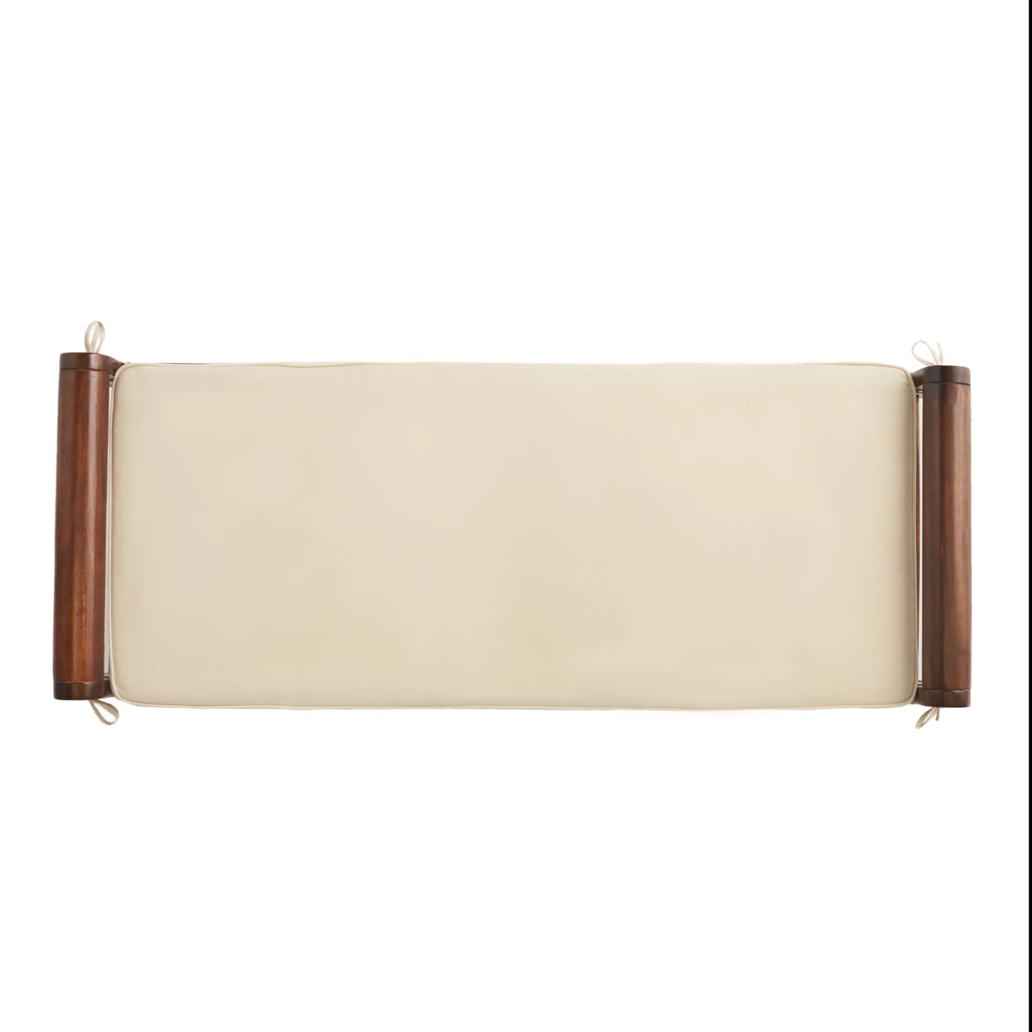 Bench with Cushion and Acacia Wood Frame